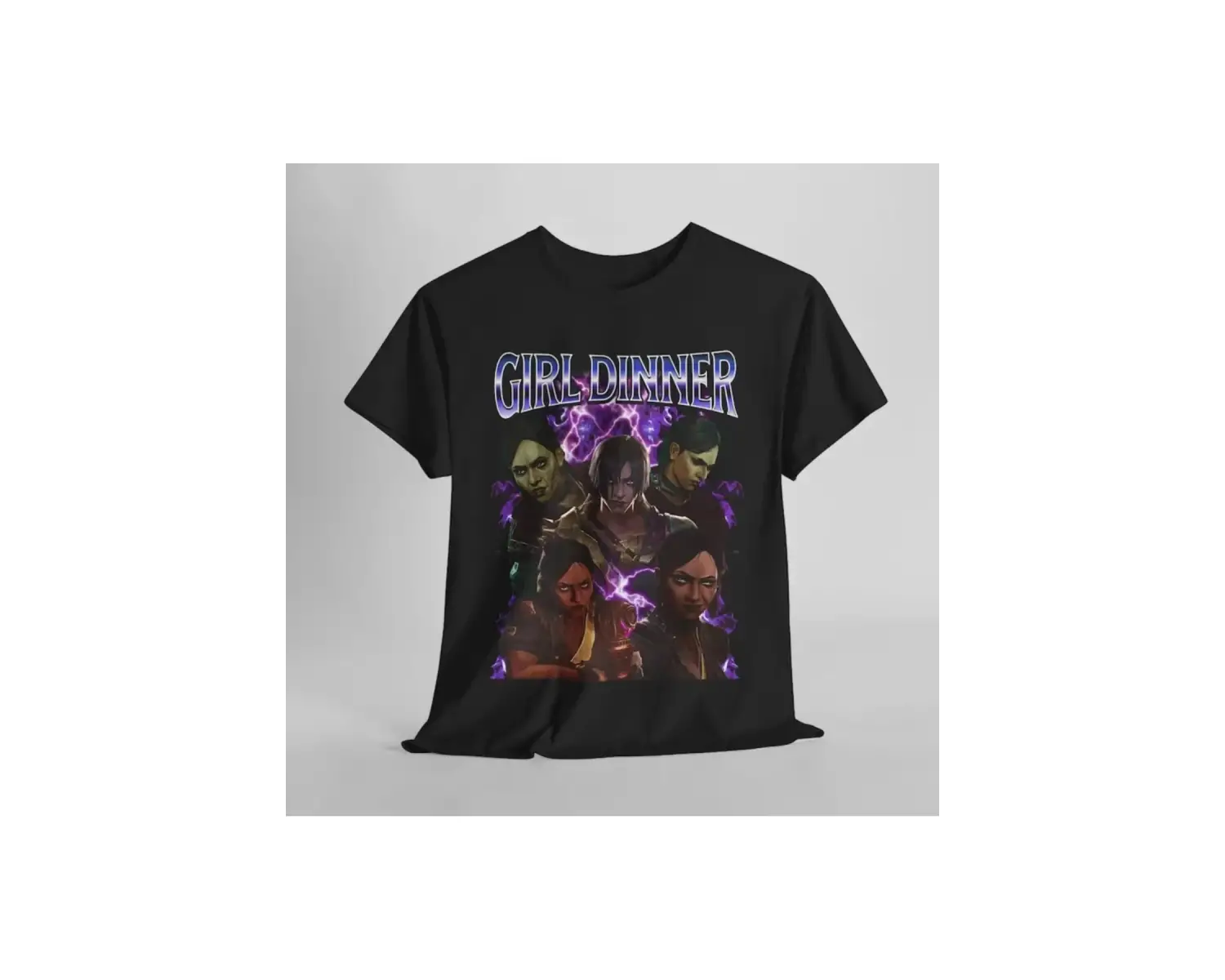 Siyah Caitlyn Arcane Vintage Streetweed League of Legends Anime