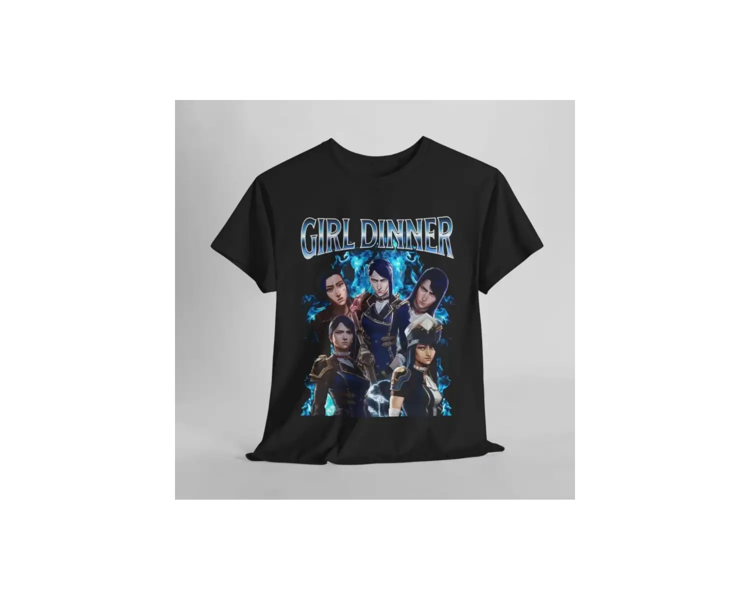 Siyah Caitlyn Arcane Vintage Streetweed League of Legends Anime