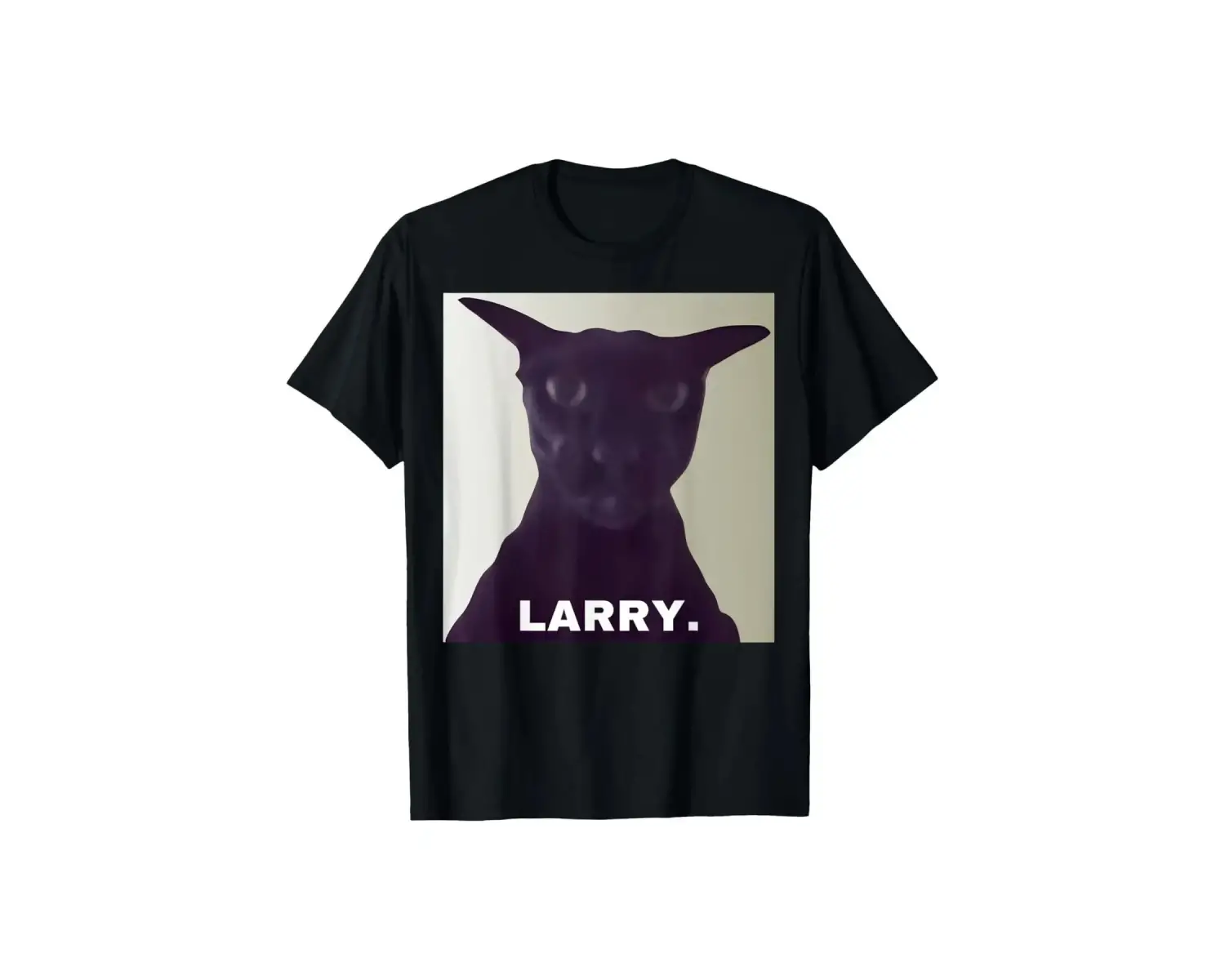 Siyah Evil Larry Kedi Komik Yaz Gevşek Tshirt Kawaii Kitty Kedi Sevg