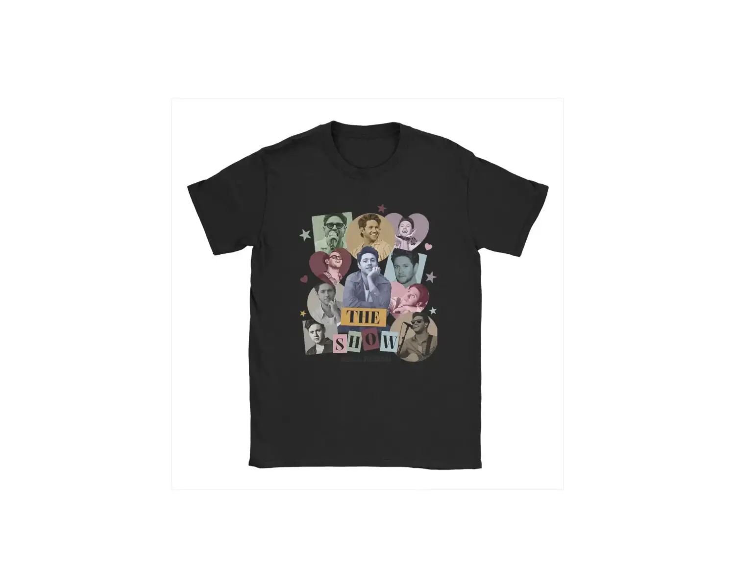 Siyah Harry ve Niall Horan Aşk Tur ler lar için Çılgın Yuvarlak Boyun Tee