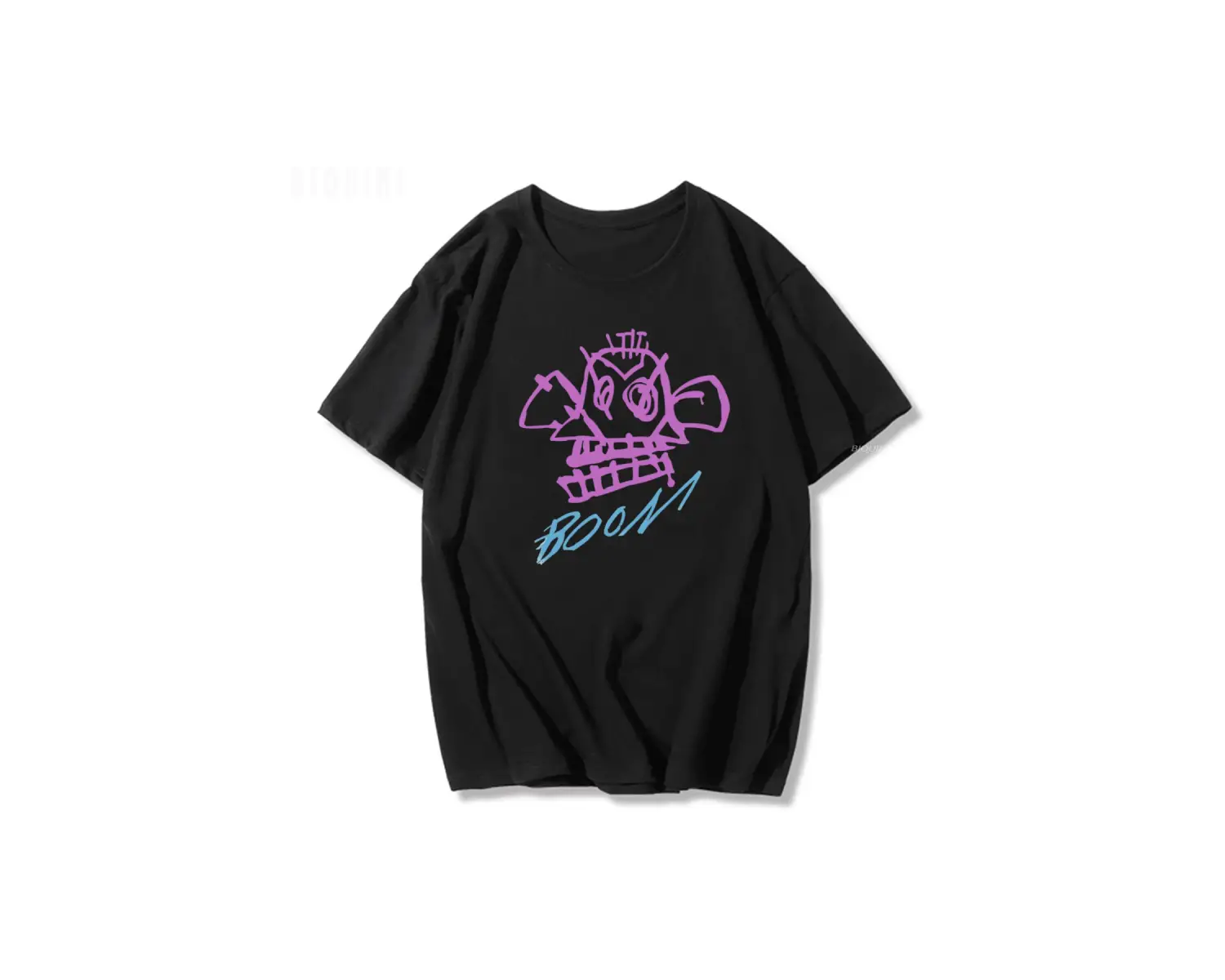 Siyah Jinx Arcane Maymun Anime Cosplay Tees Unisex Grunge Estetik %