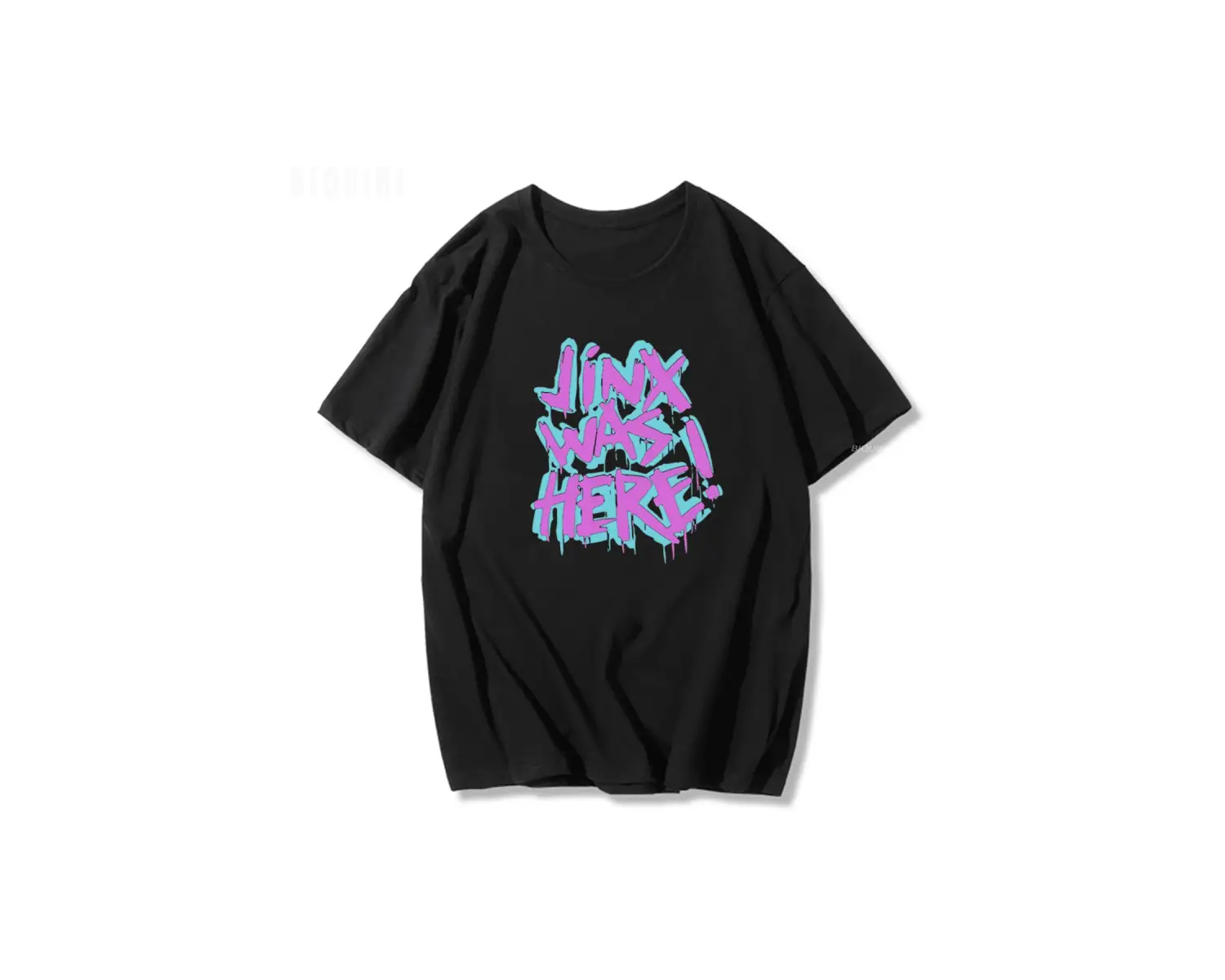 Siyah Jinx Arcane Maymun Anime Cosplay Tees Unisex Grunge Estetik %