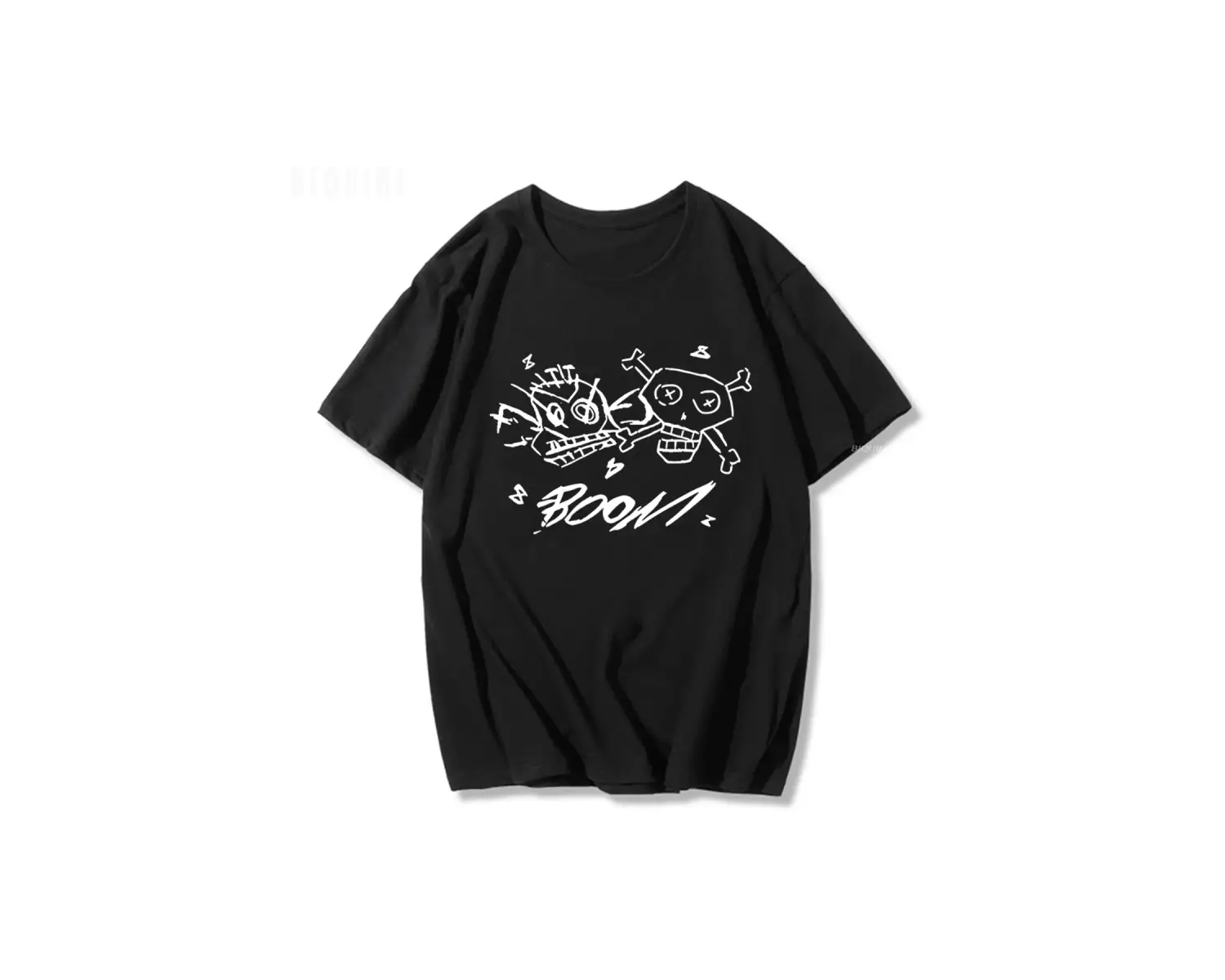 Siyah Jinx Arcane Maymun Anime Cosplay Tees Unisex Grunge Estetik %