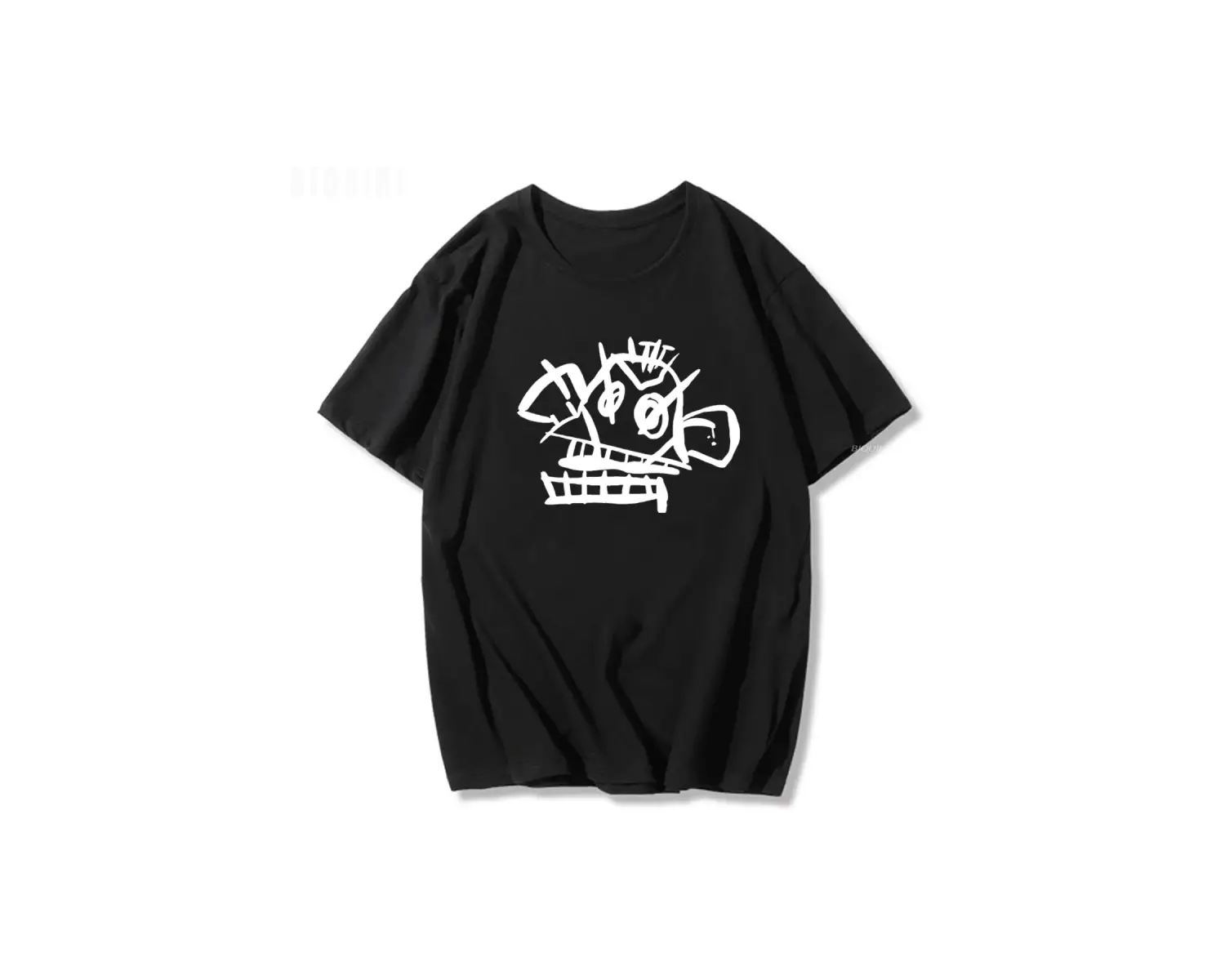 Siyah Jinx Arcane Maymun Anime Cosplay Tees Unisex Grunge Estetik %