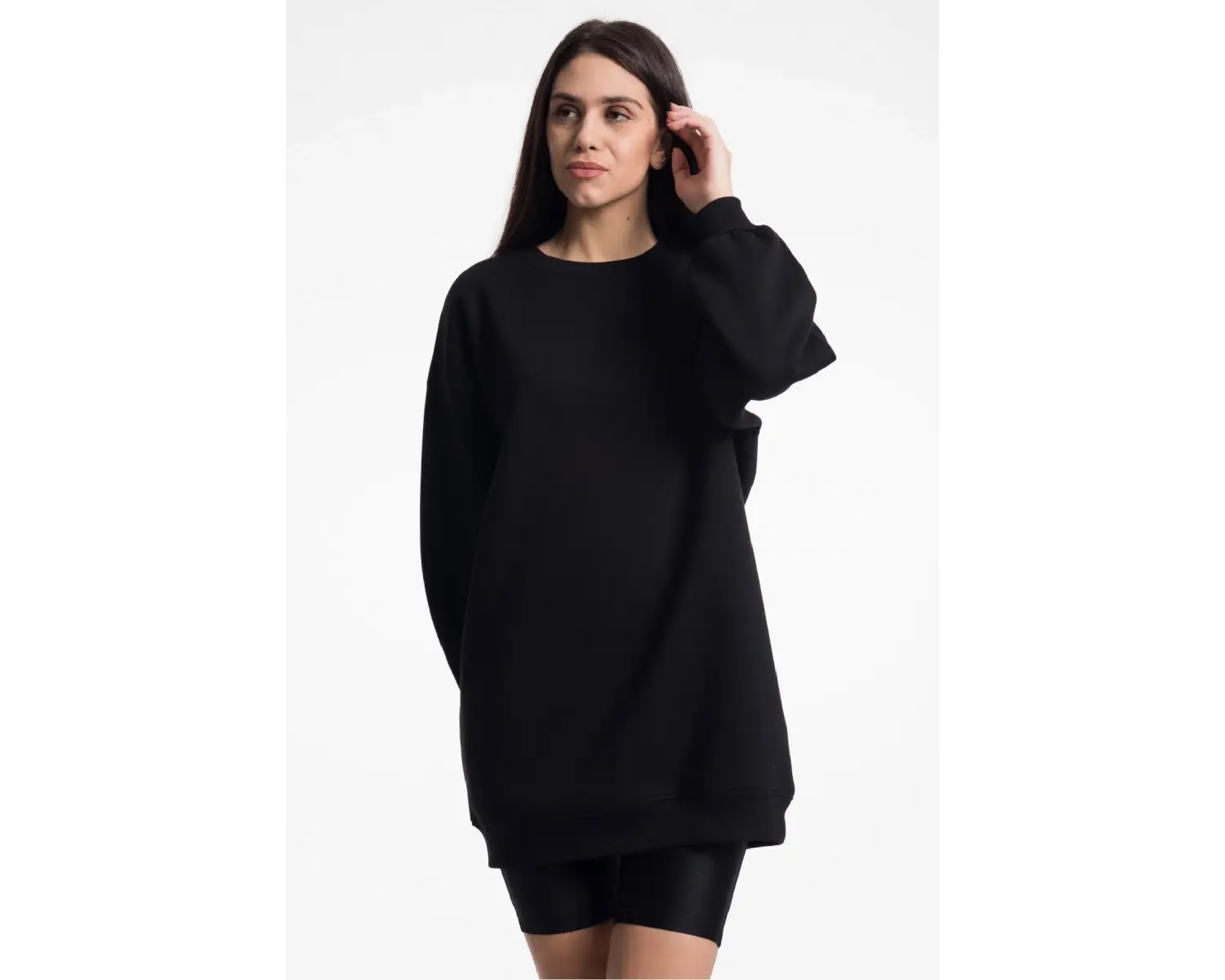 Siyah Kadın Sweatshirt