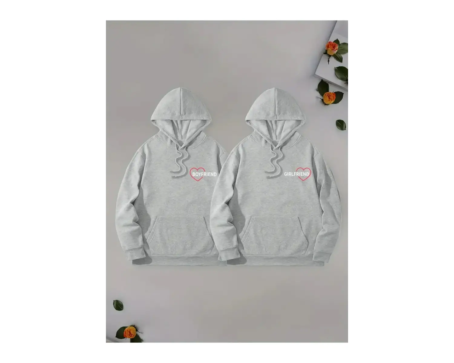 Siyah Kapşonlu Sweatshirt Çift Sevgili Kombinleri Couple Clothing