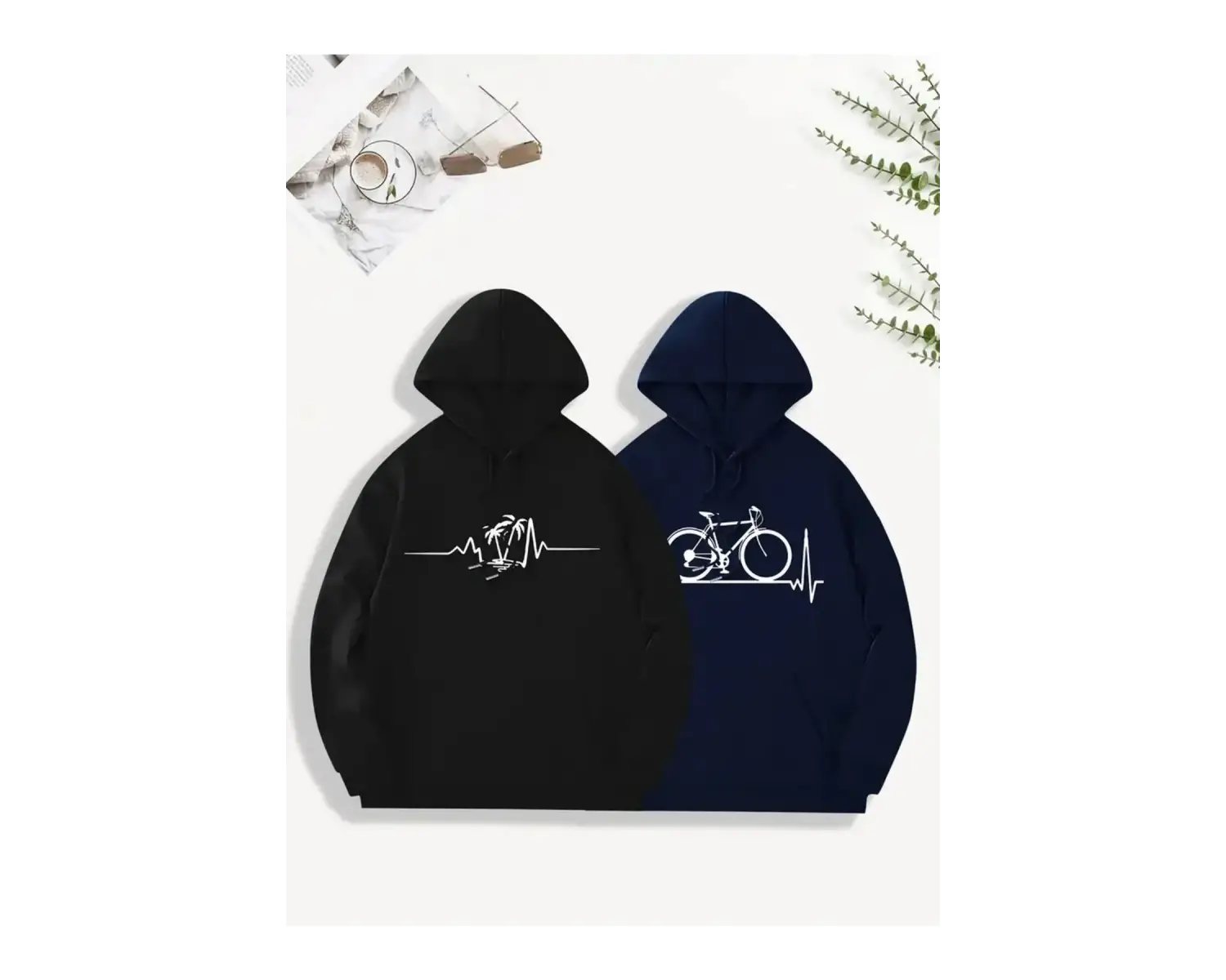 Siyah Kapşonlu Sweatshirt Çift Sevgili Kombinleri Couple Clothing