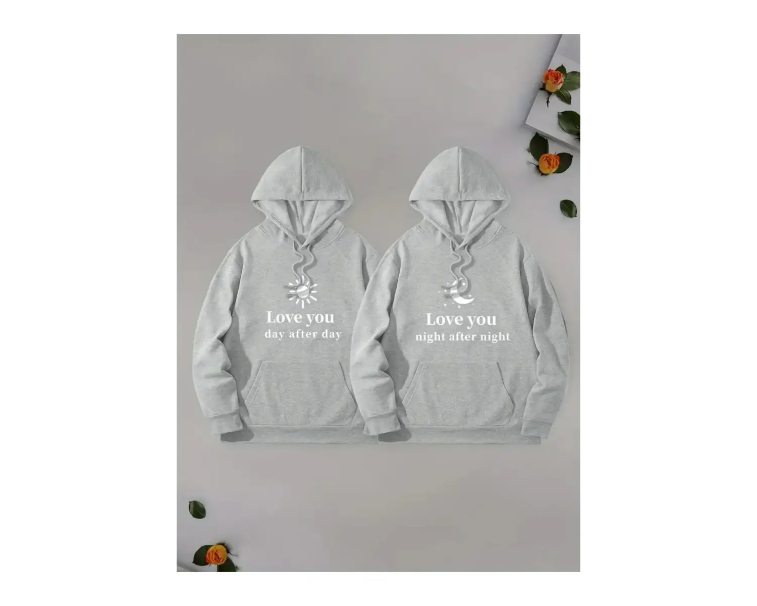Siyah Kapşonlu Sweatshirt Çift Sevgili Kombinleri Couple Clothing