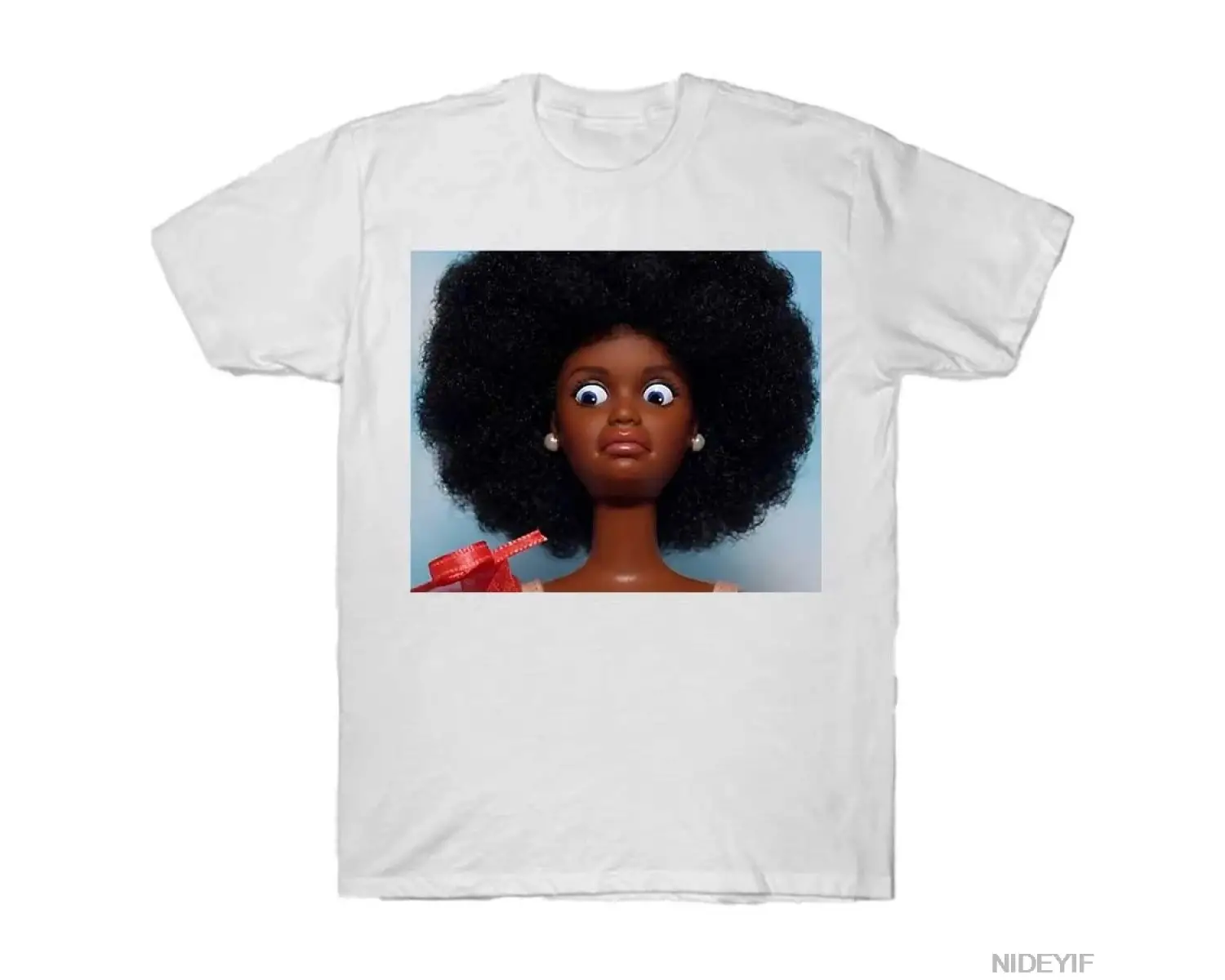 Siyah Kızlar İğrenç Bebek Yüzü Meme T-shirt Erkekler Kadınlar Için % 100% Pamuk T Shirt Kısa