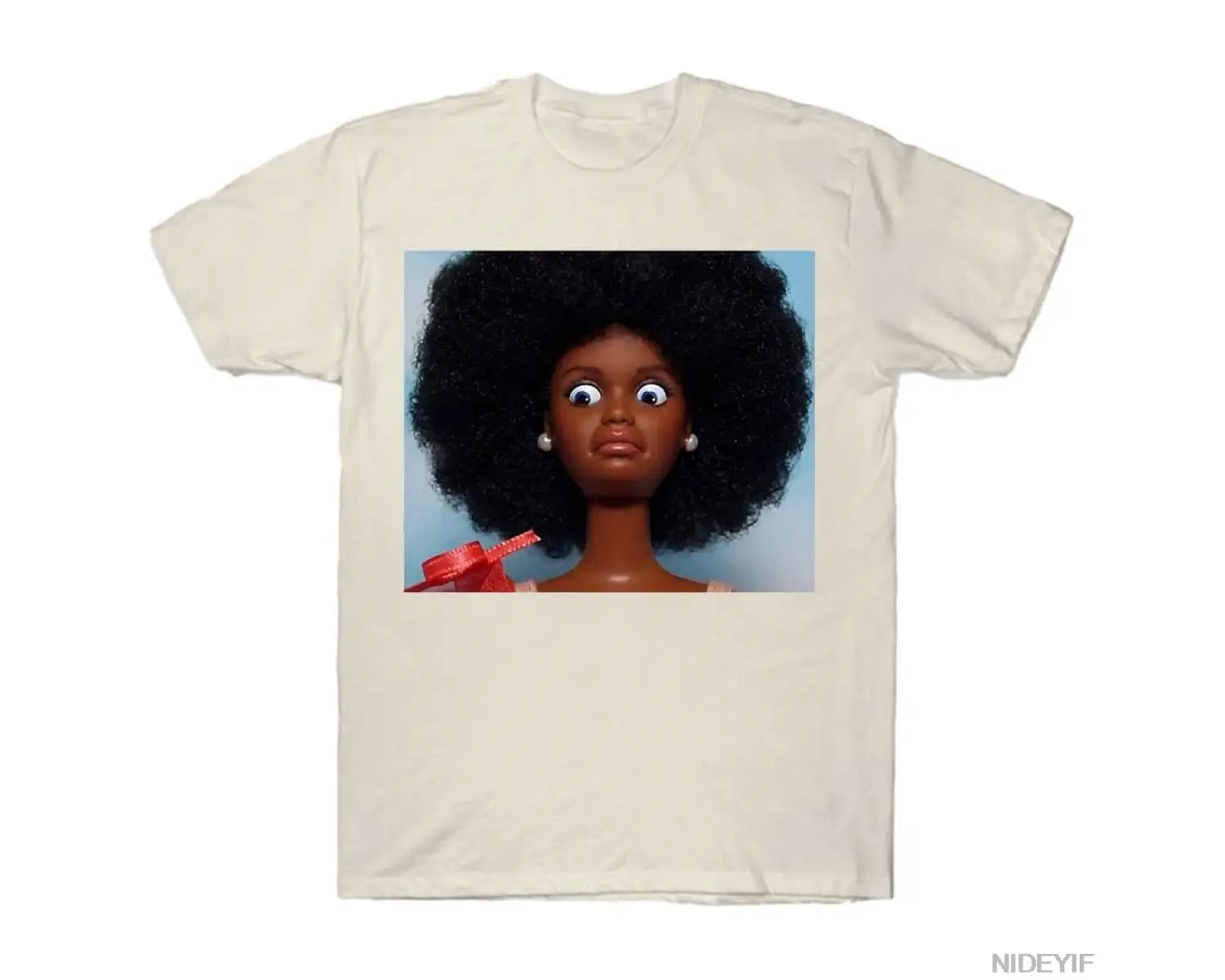 Siyah Kızlar İğrenç Bebek Yüzü Meme T-shirt Erkekler Kadınlar Için % 100% Pamuk T Shirt Kısa