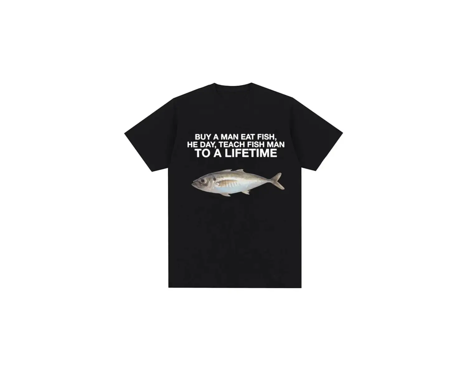 Siyah Komik Balık Diyagramı Meme Grafik Retro