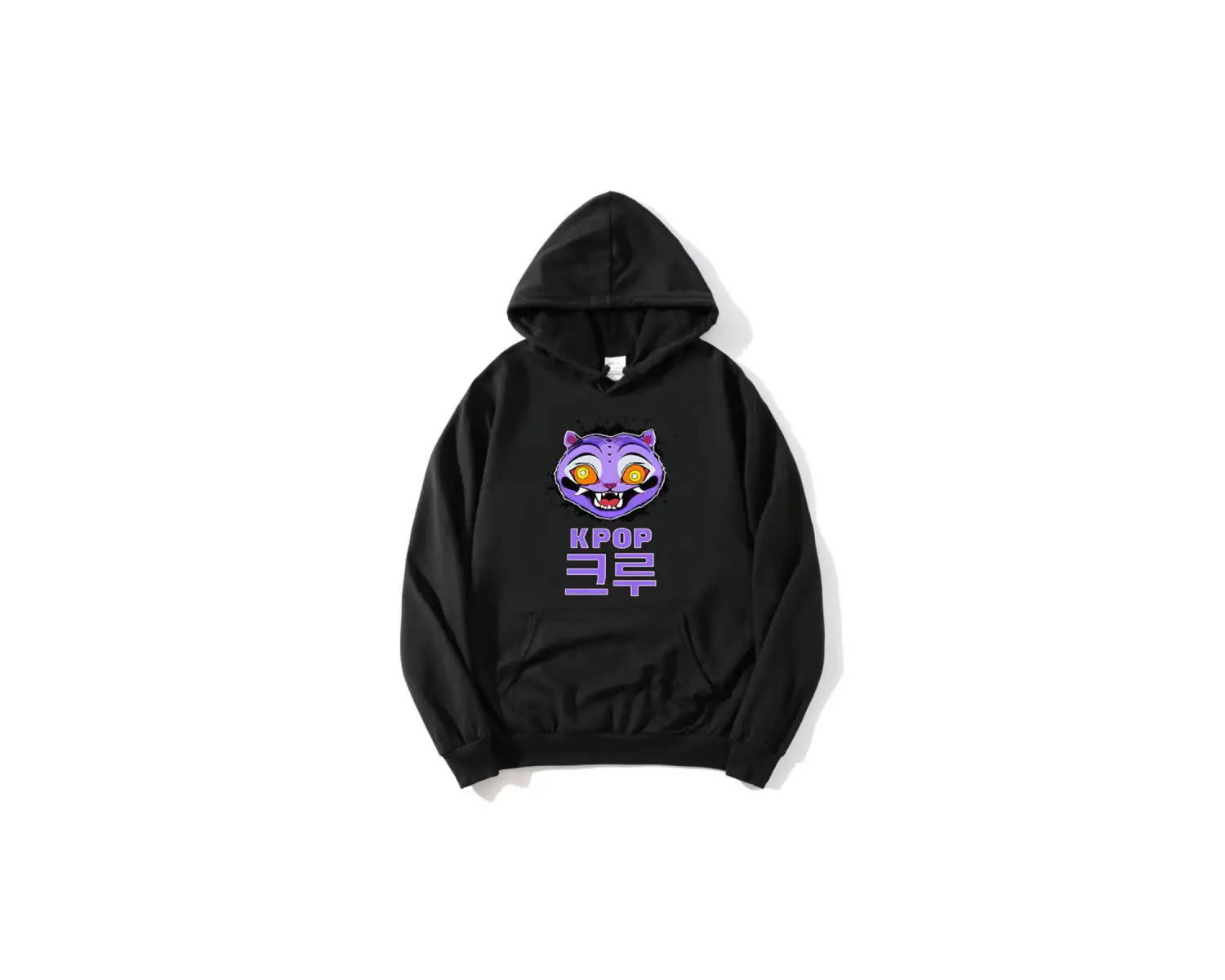 Siyah KPop Demon Hunters Saja Boys Derpy TigerModa Film Baskıl