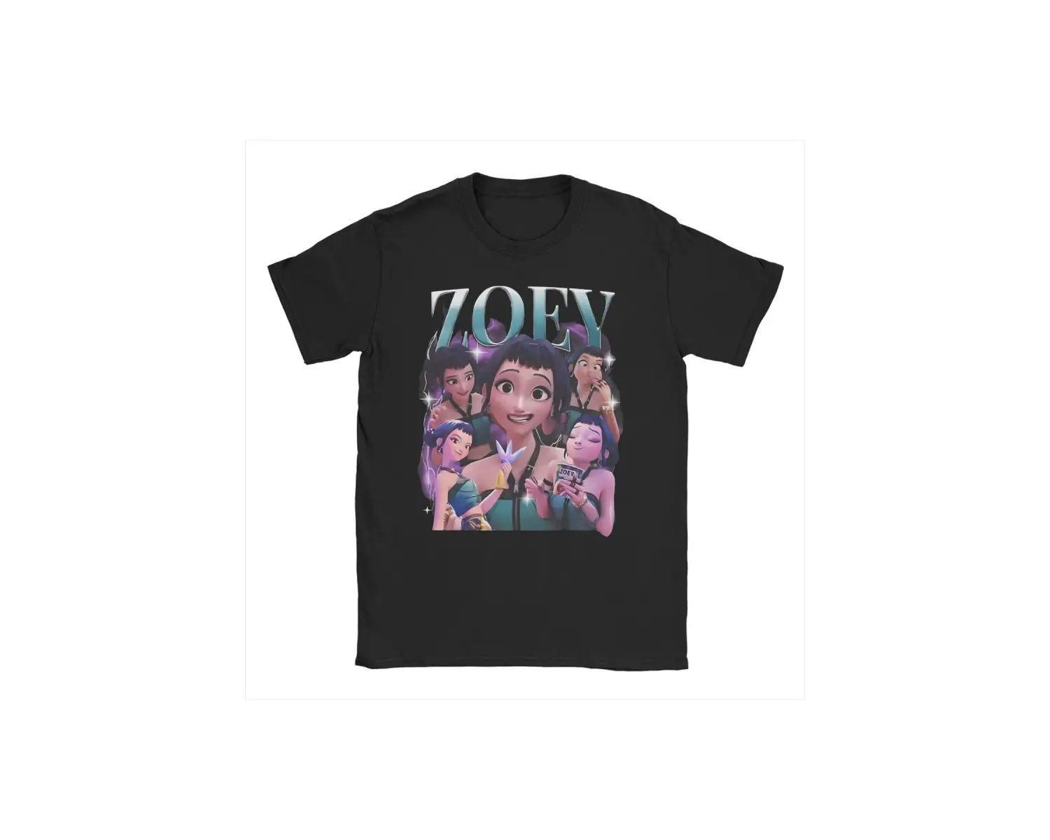 Siyah Rujinu KPDH Jinu Demon Hunter Tees Kpop Huntrix T Crewne