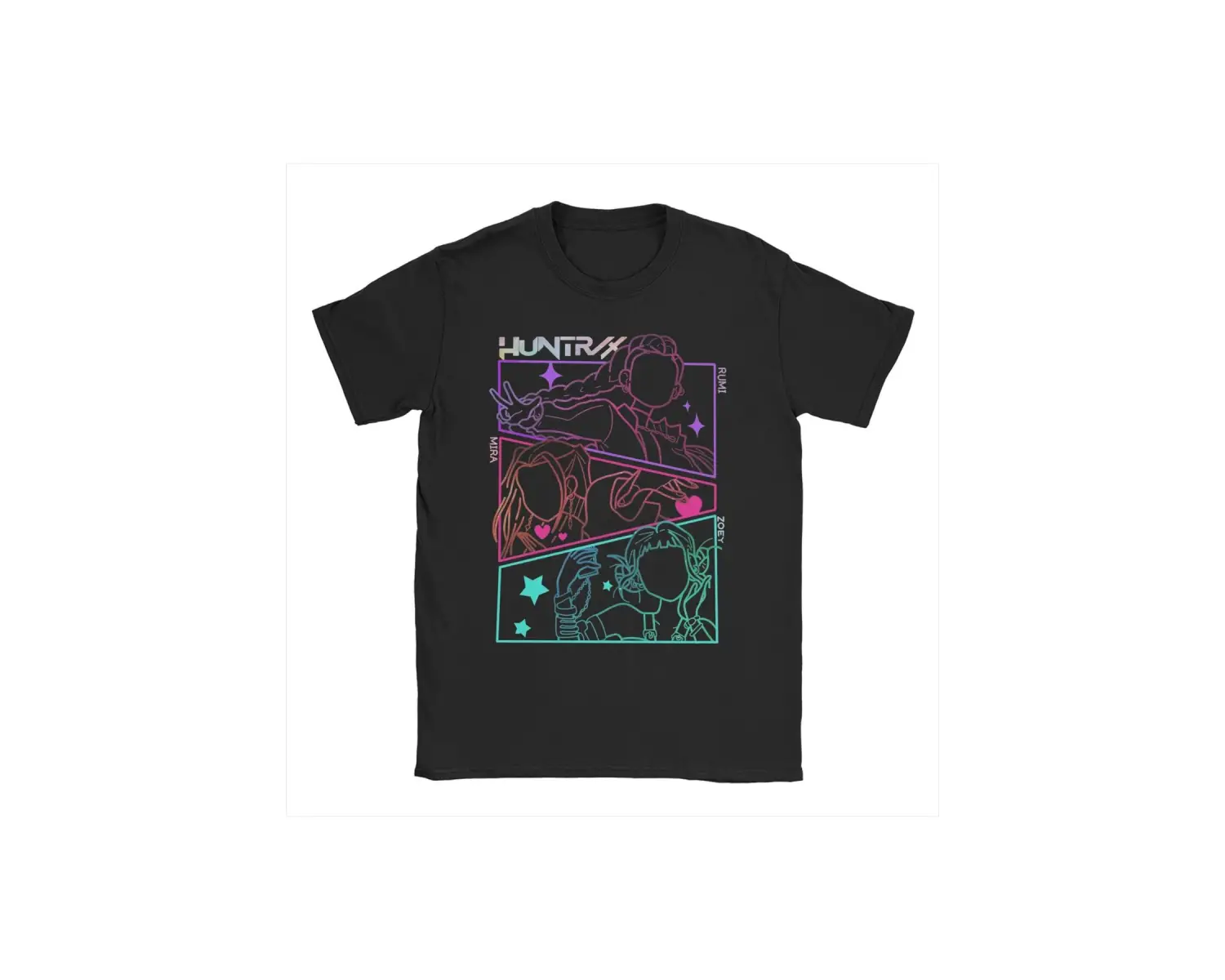 Siyah Rujinu KPDH Jinu Demon Hunter Tees Kpop Huntrix T Crewne