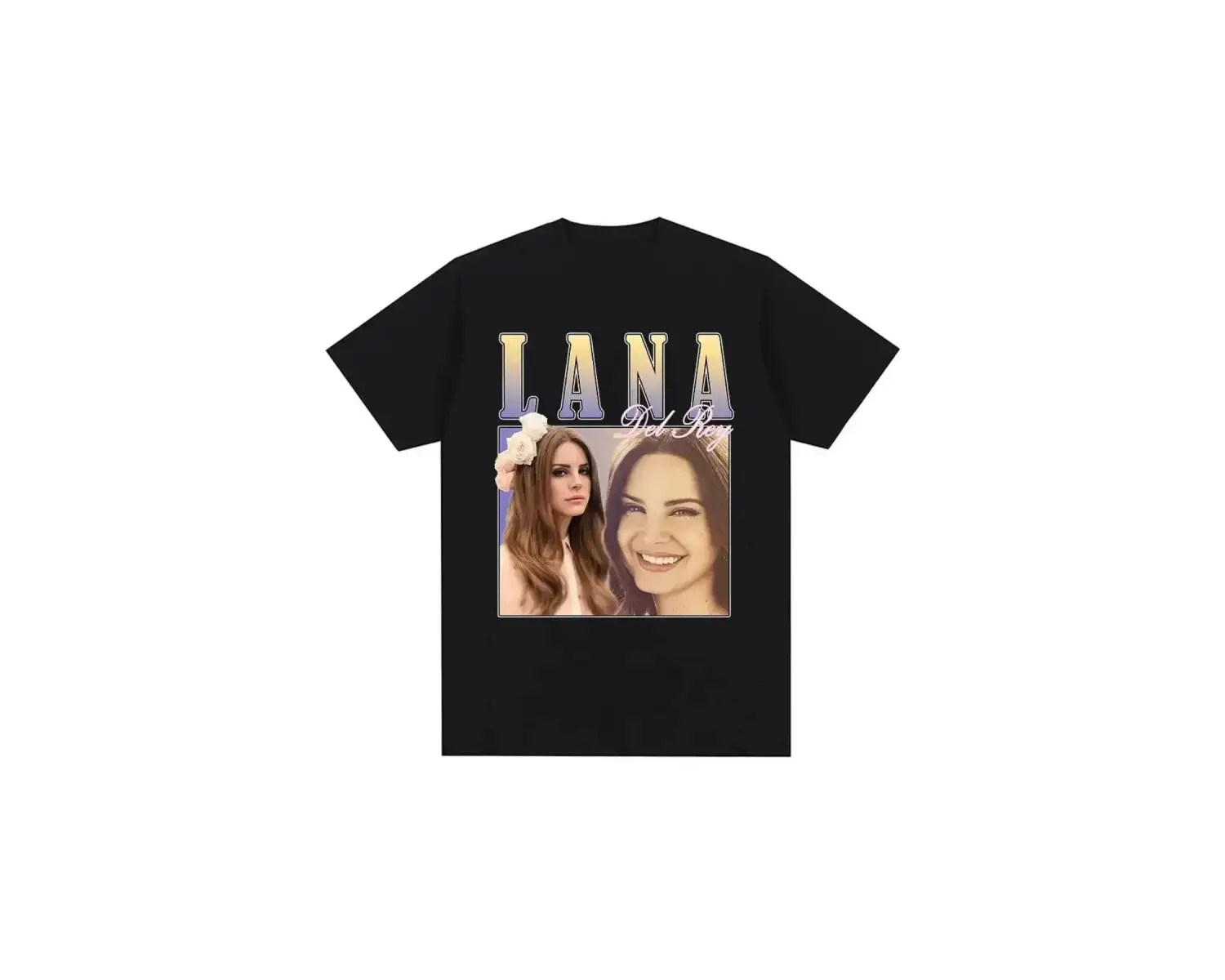 Siyah Şarkıcı Lana Del Rey Baskı Hip Hop leri Streetwear Harajuku kı