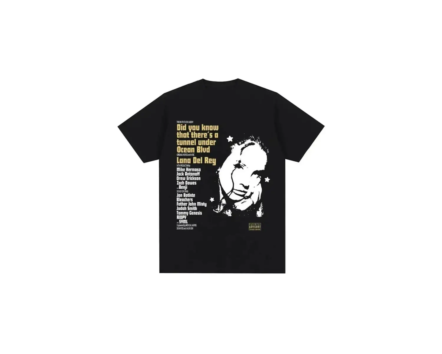 Siyah Şarkıcı Lana Del Rey Baskı Hip Hop leri Streetwear Harajuku kı