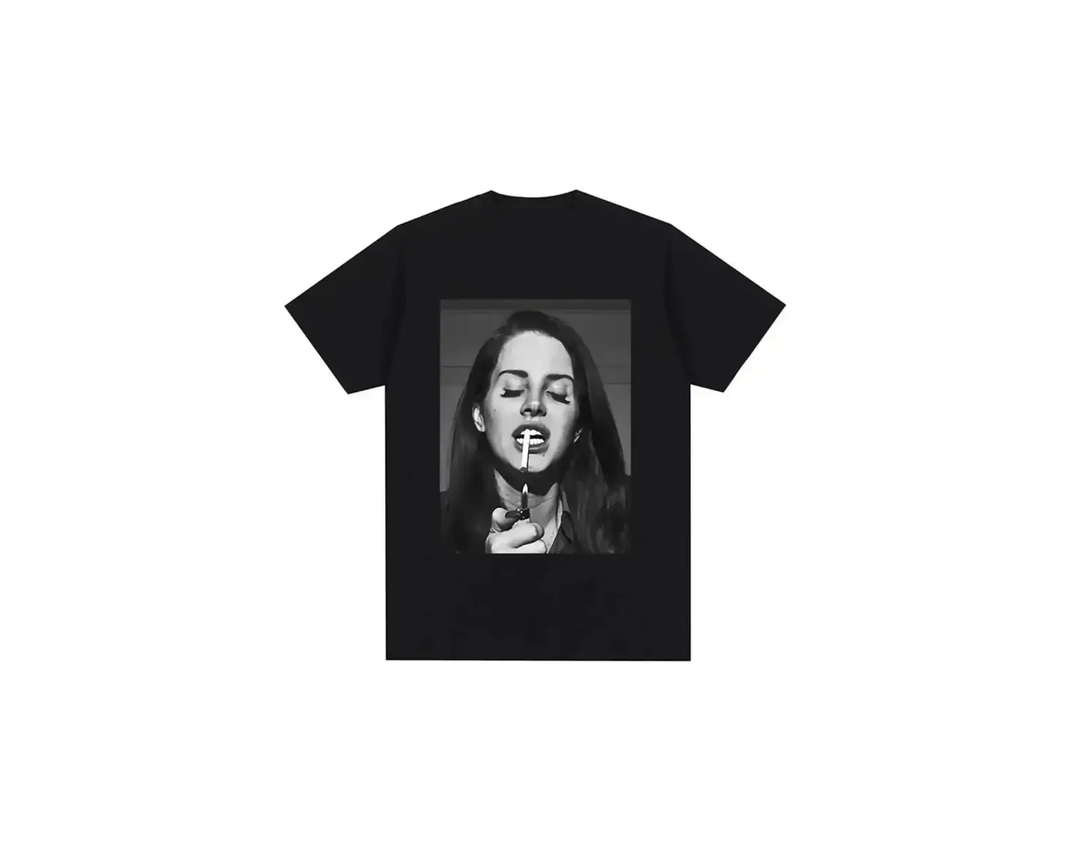 Siyah Şarkıcı Lana Del Rey Baskı Hip Hop leri Streetwear Harajuku kı