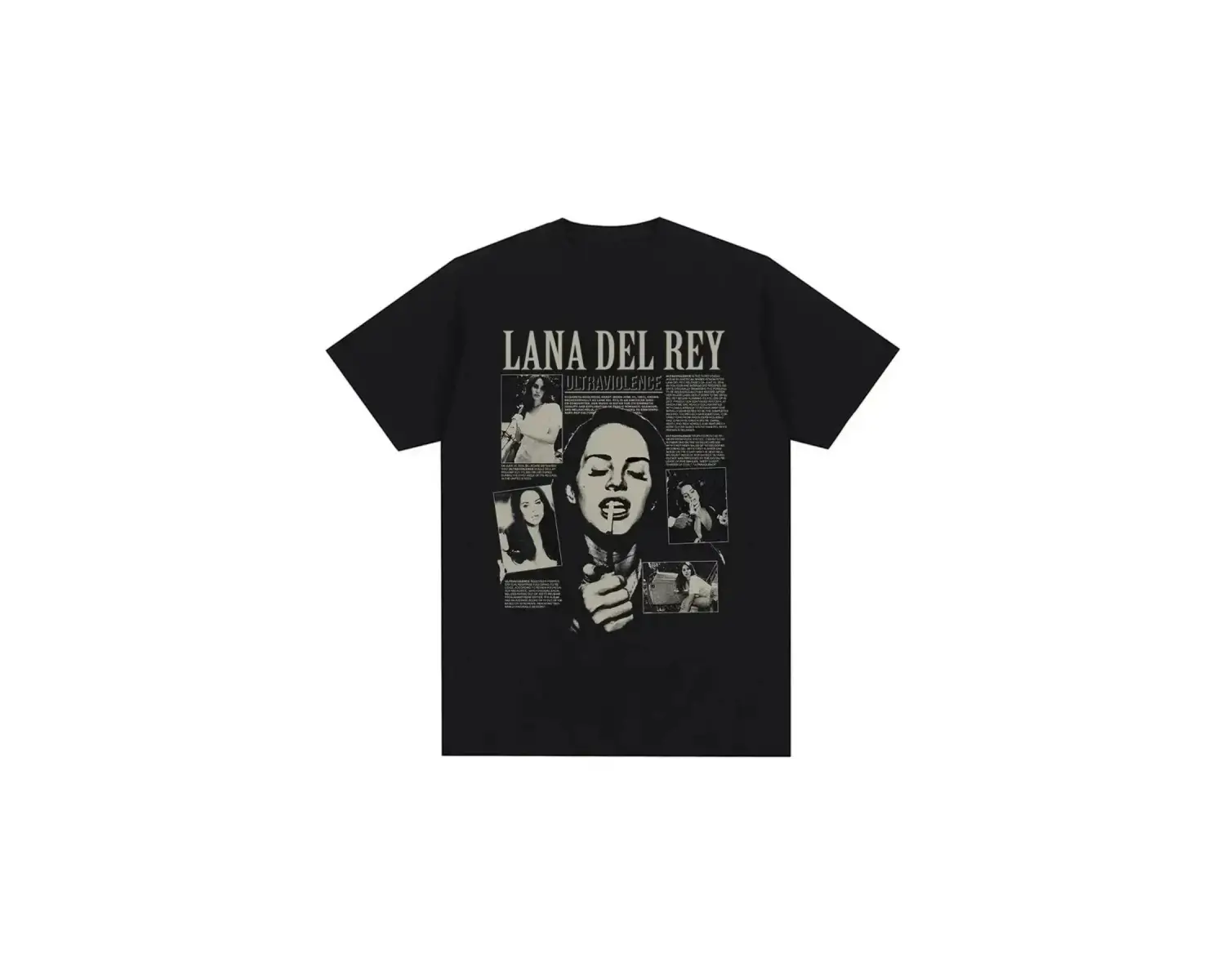 Siyah Şarkıcı Lana Del Rey Baskı Hip Hop leri Streetwear Harajuku kı