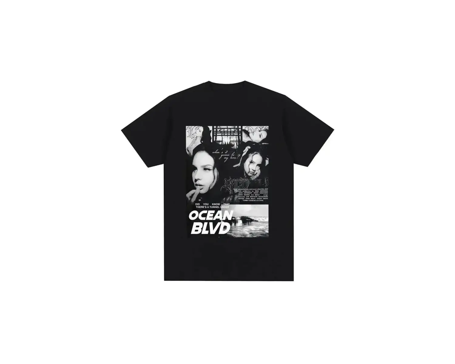 Siyah Şarkıcı Lana Del Rey Baskı Hip Hop leri Streetwear Harajuku kı