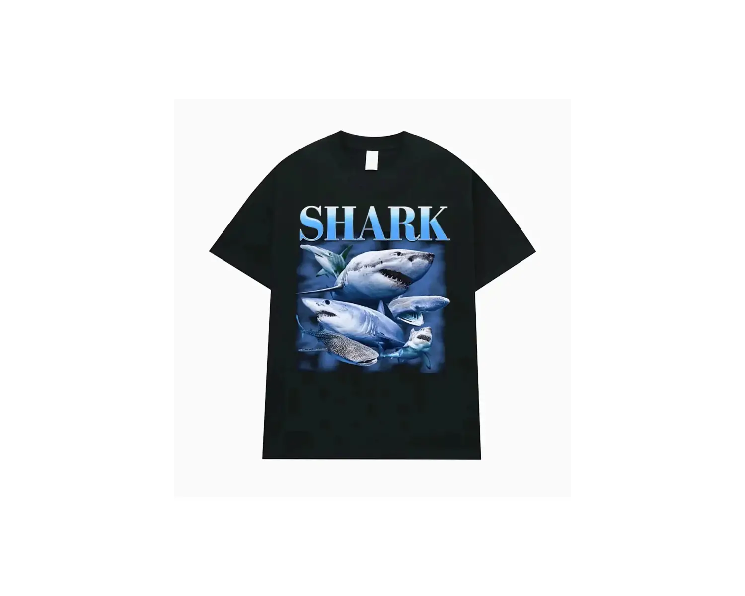 Siyah Tralalero Tralala Komik Köpekbalığı Meme Hediyeler Gotik Vintage T-s