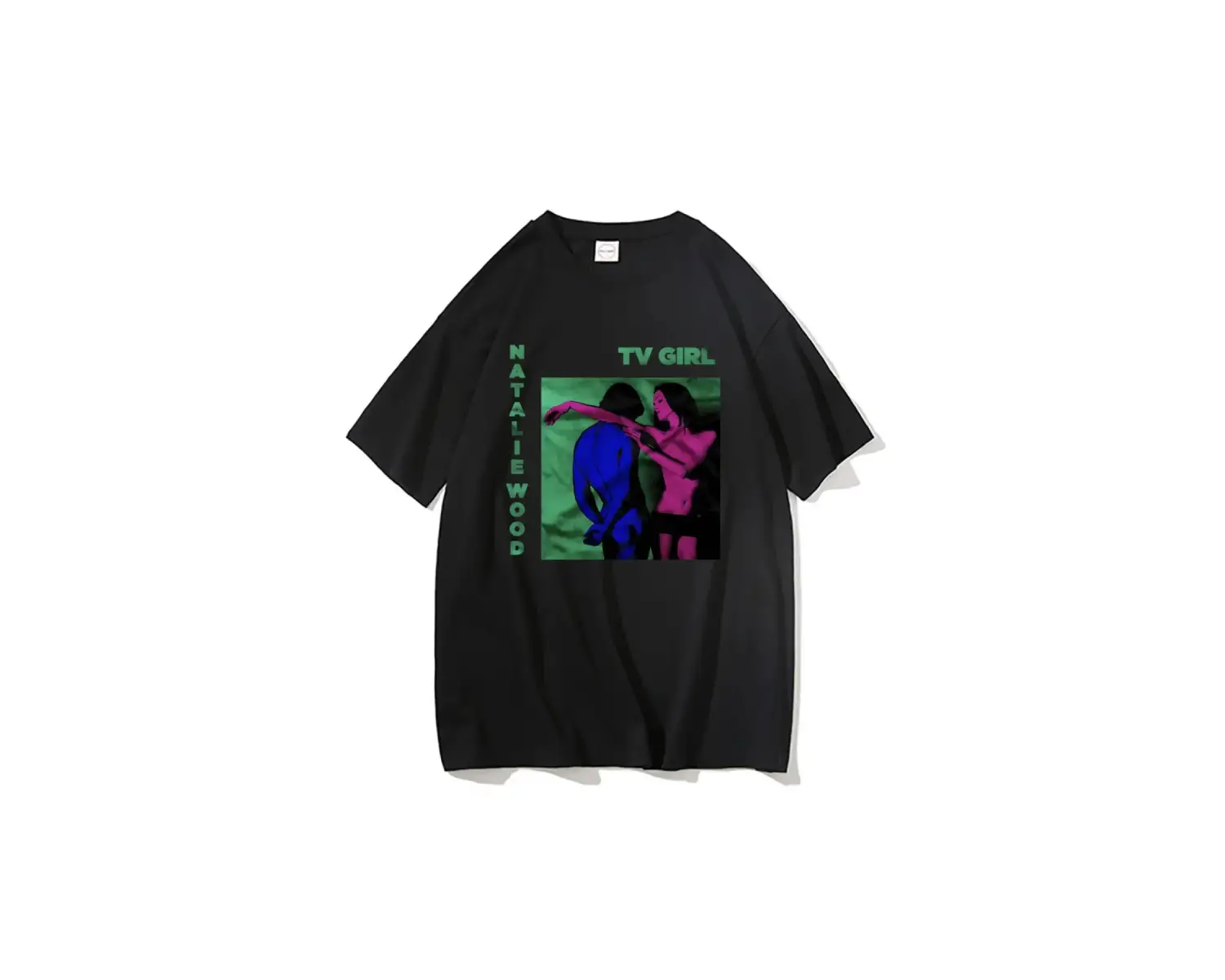 Siyah TV Tshirt Unisex Fransız Çıkış Albümü Hediye Indie Müzik Fan Tee Severler Rock Ba