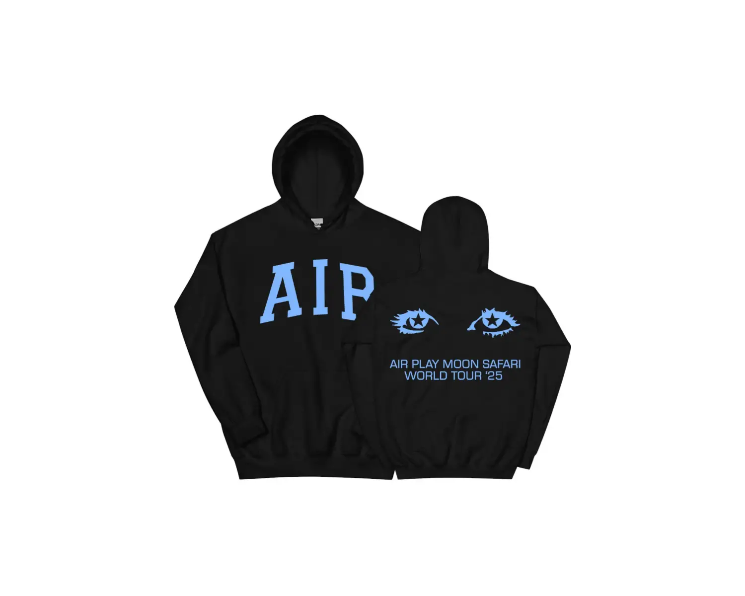 Siyah Unisex Air MOON SAFARI Dünya Turu Rahat Kapşonlu Sok