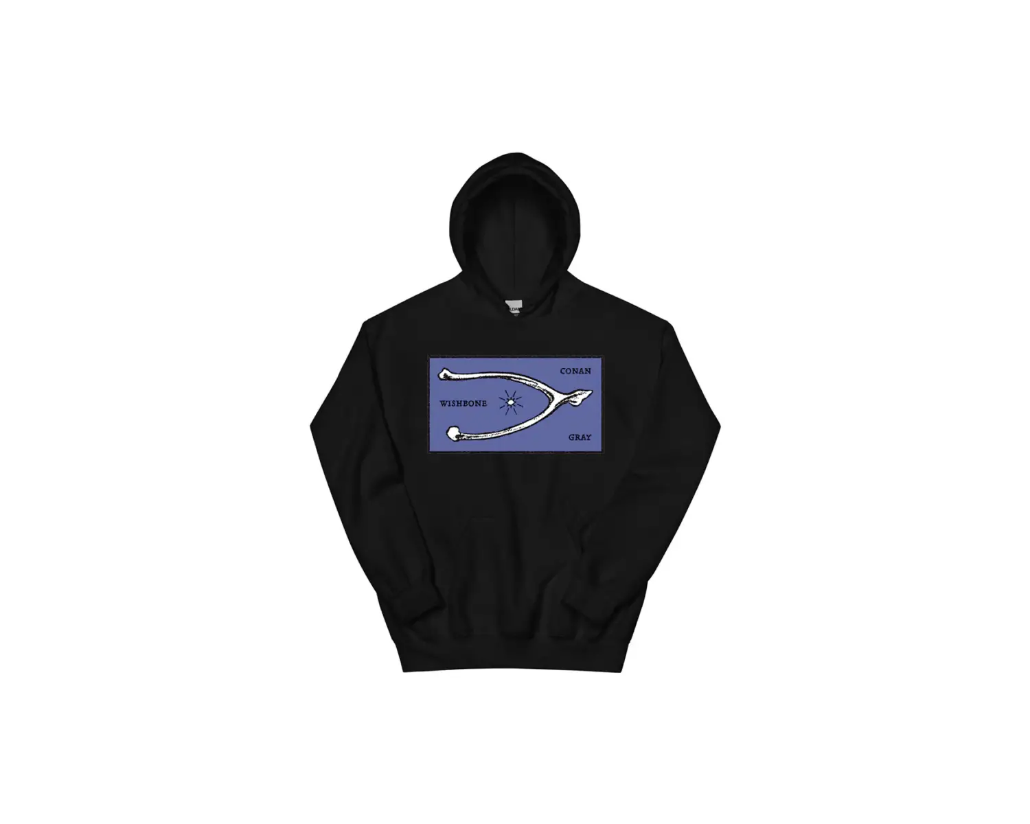 Siyah Unisex Conan Gri Salıncaklı Kapüşonlular Rahat Sokak Hip Hop O-Boyun
