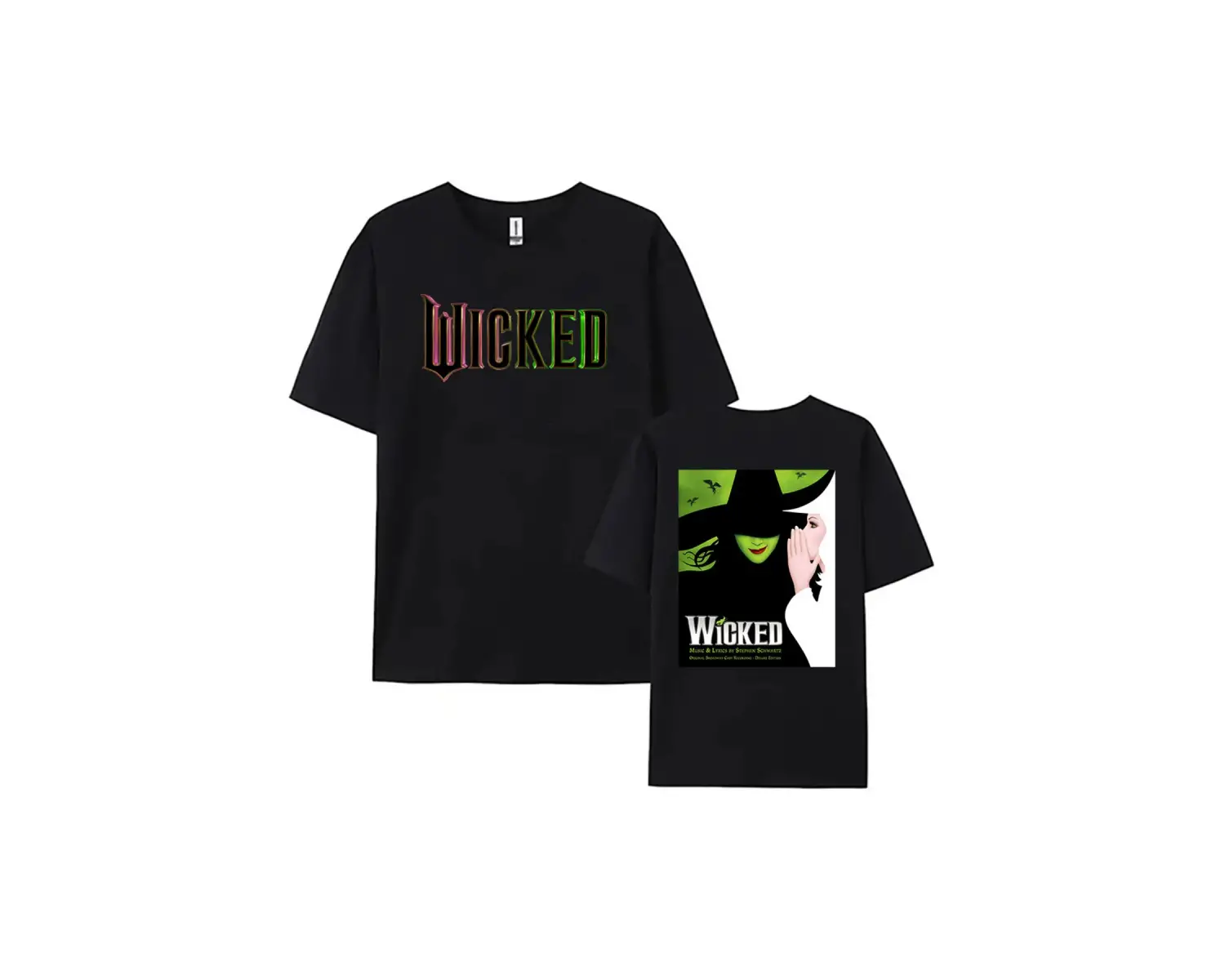 Siyah Wicked Fantasy Movies Graphic Short Sleeve Cotton High Quality R