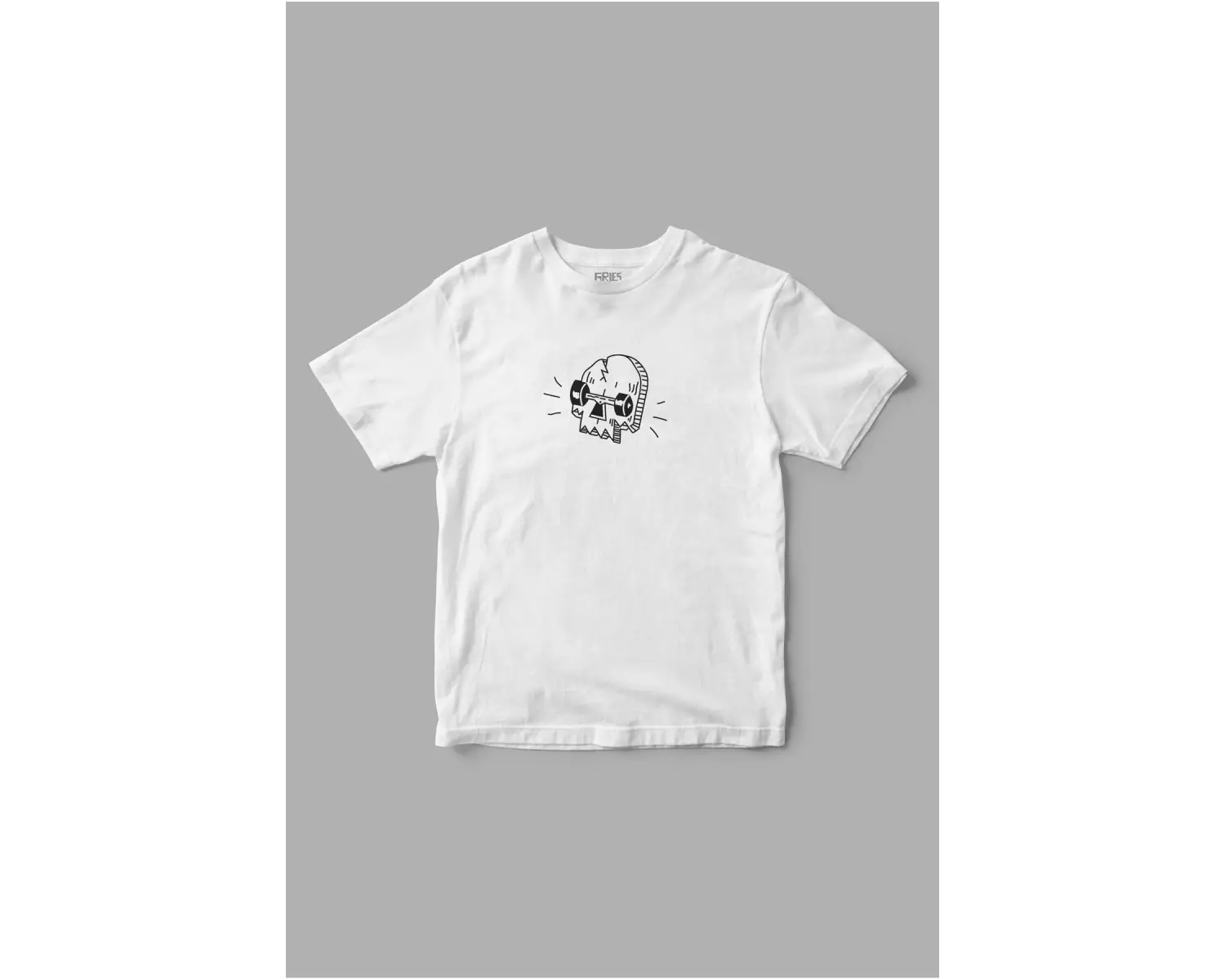 Skull Skate Baskılı Tişört