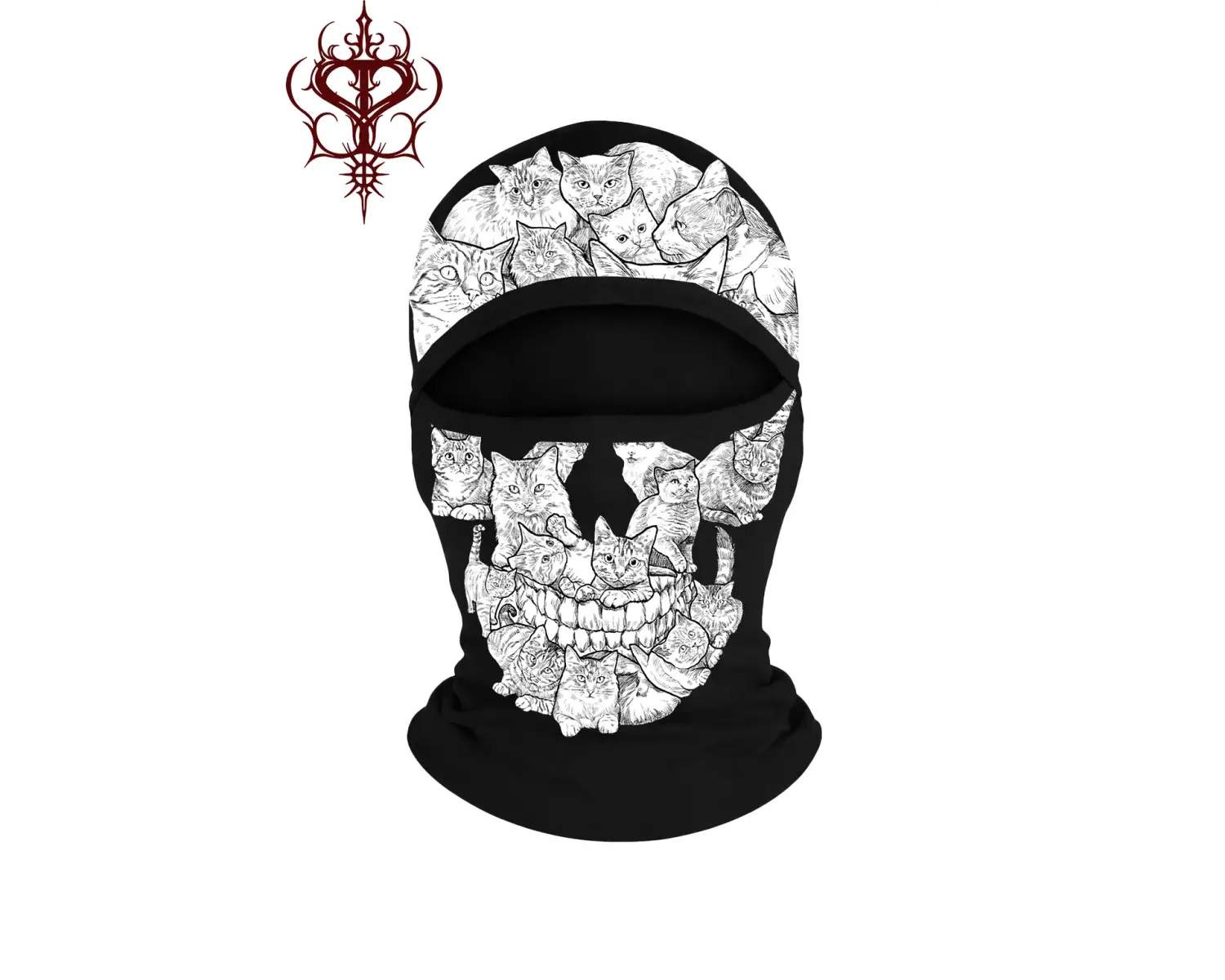 SKULLCat Skull  Motosiklet Giyim Maske & Balaklava