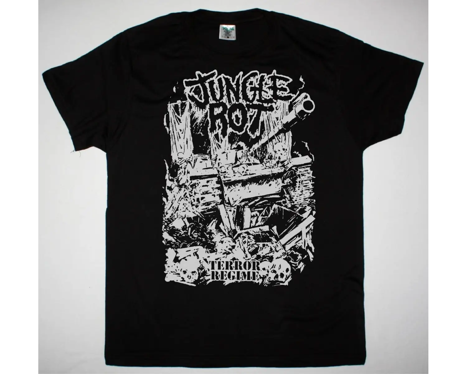 SLAYER SKULLS NEW BLACK T-SHIRT ÖN BASKILI