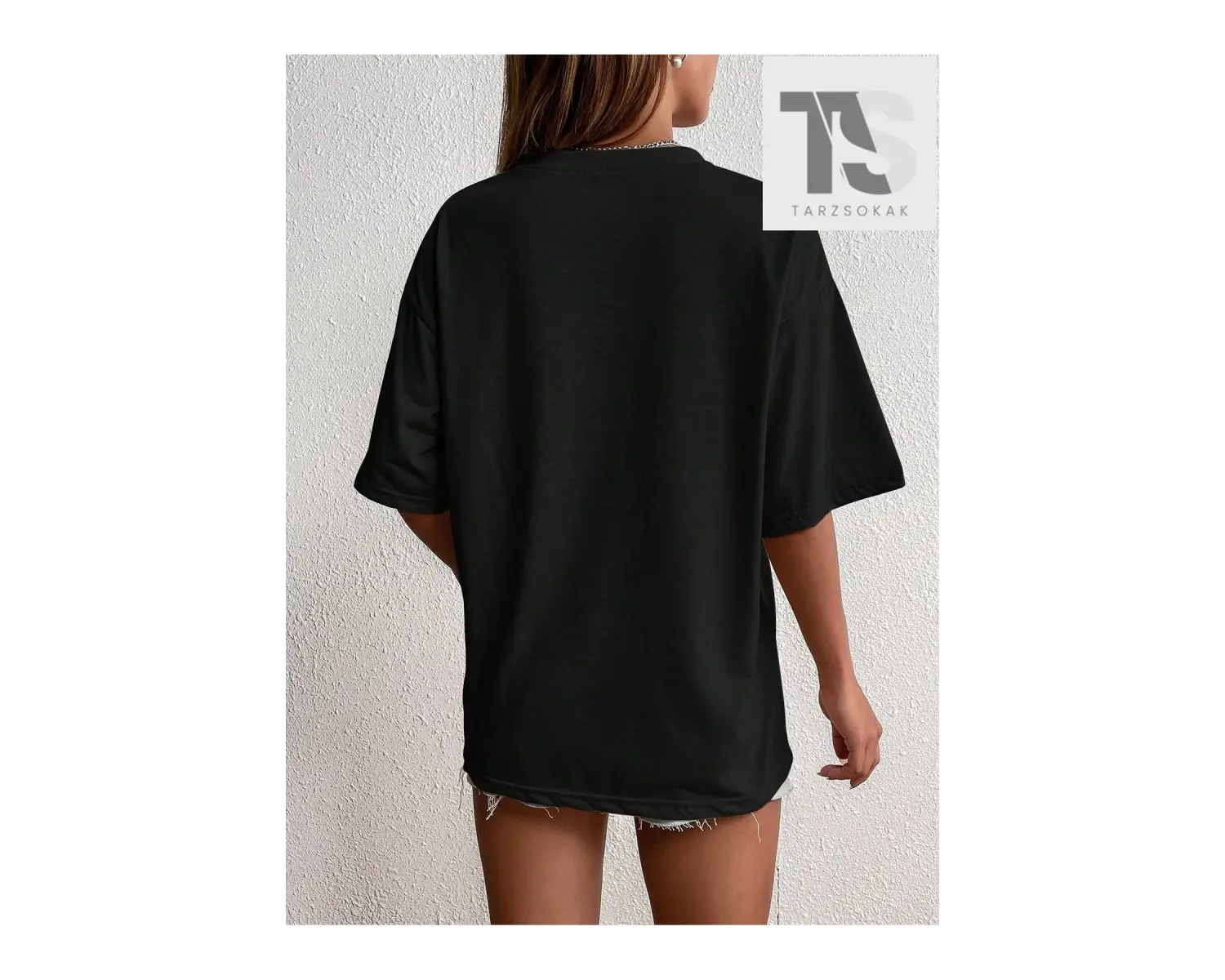 Slayr Kadın Eğlenceli Emoji Desenli Kısa Kollu Tişört