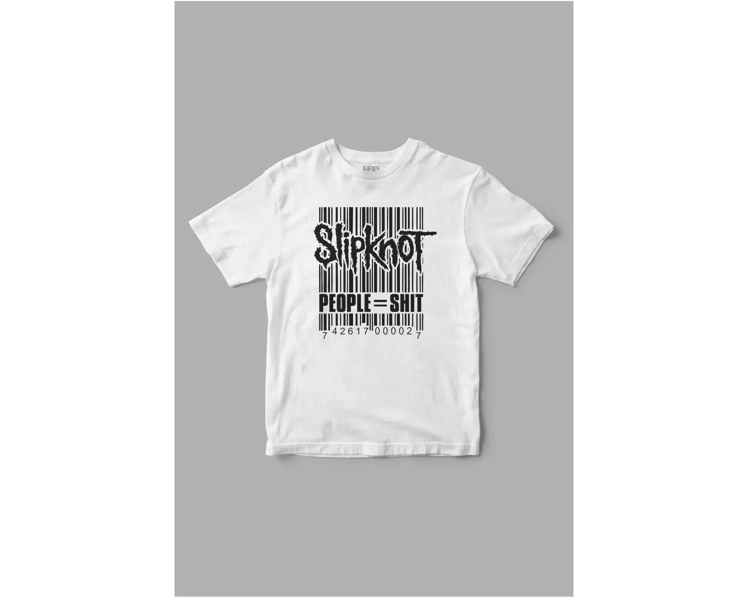 Slipknot People=Shıt Barcode Baskılı Tişört