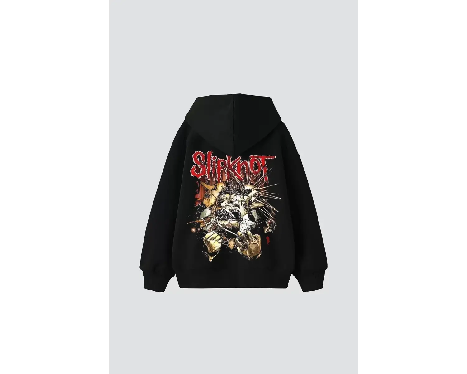 Slipknot Sırt Baskılı Beyaz Oversize Unisex