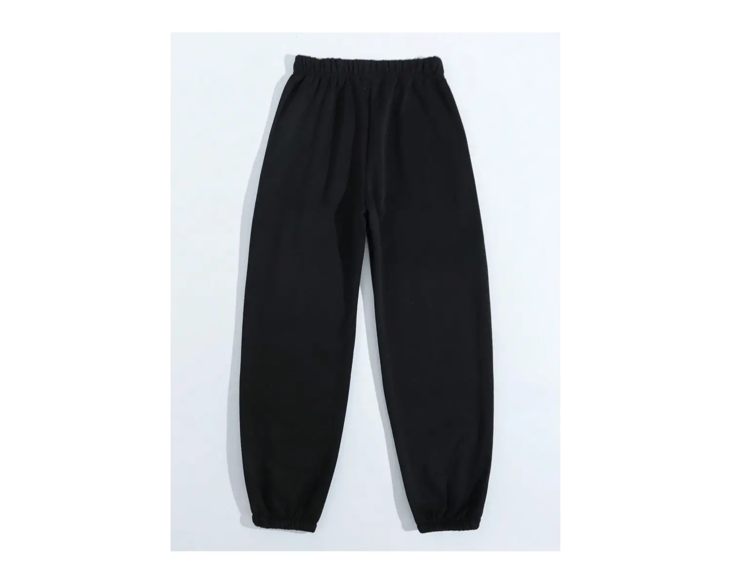 Slogan Grafikli Beli Büzgülü Eşofman Altı