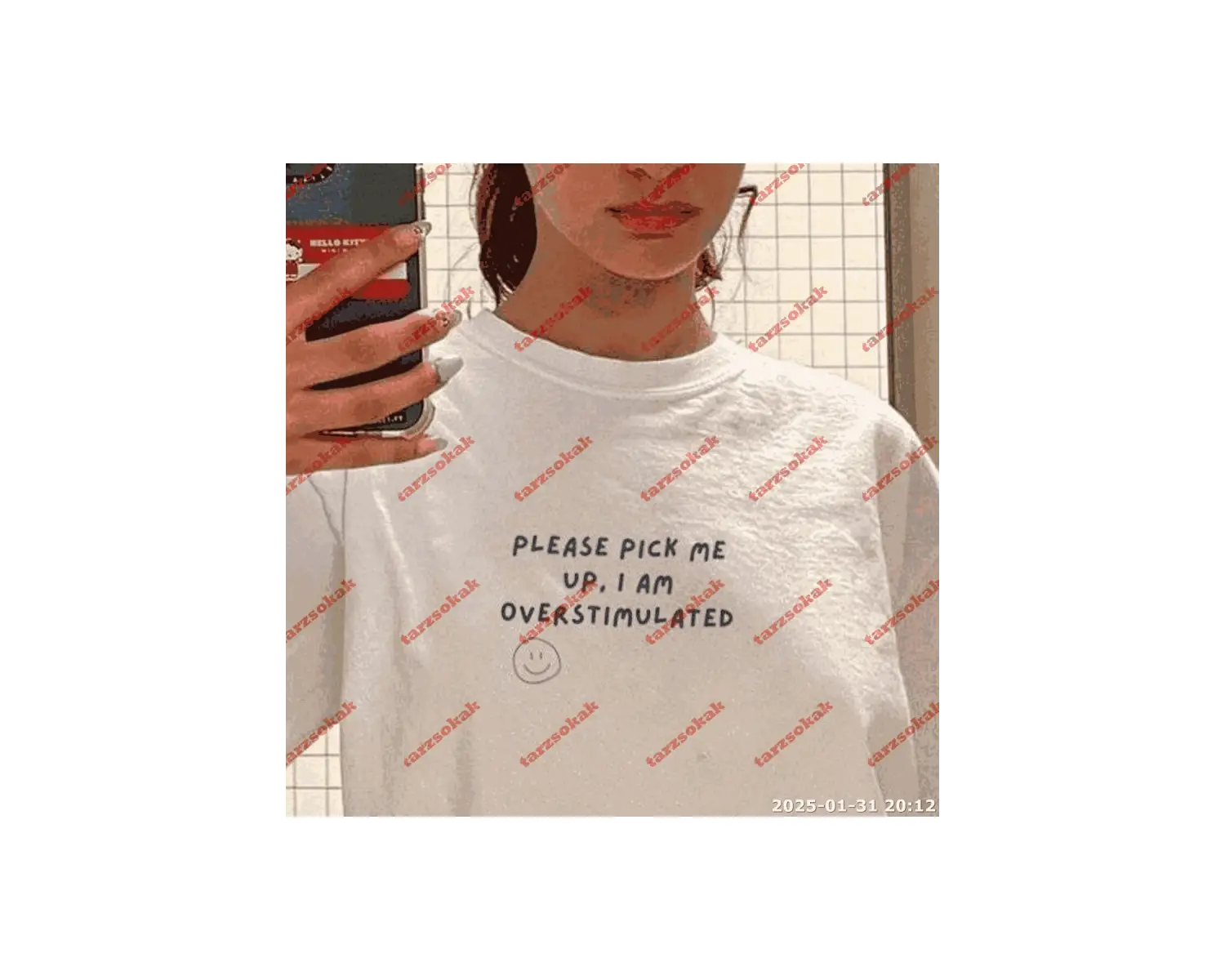 Slogan Unisex Yazılı Oversize Tshirt TWGWBR20