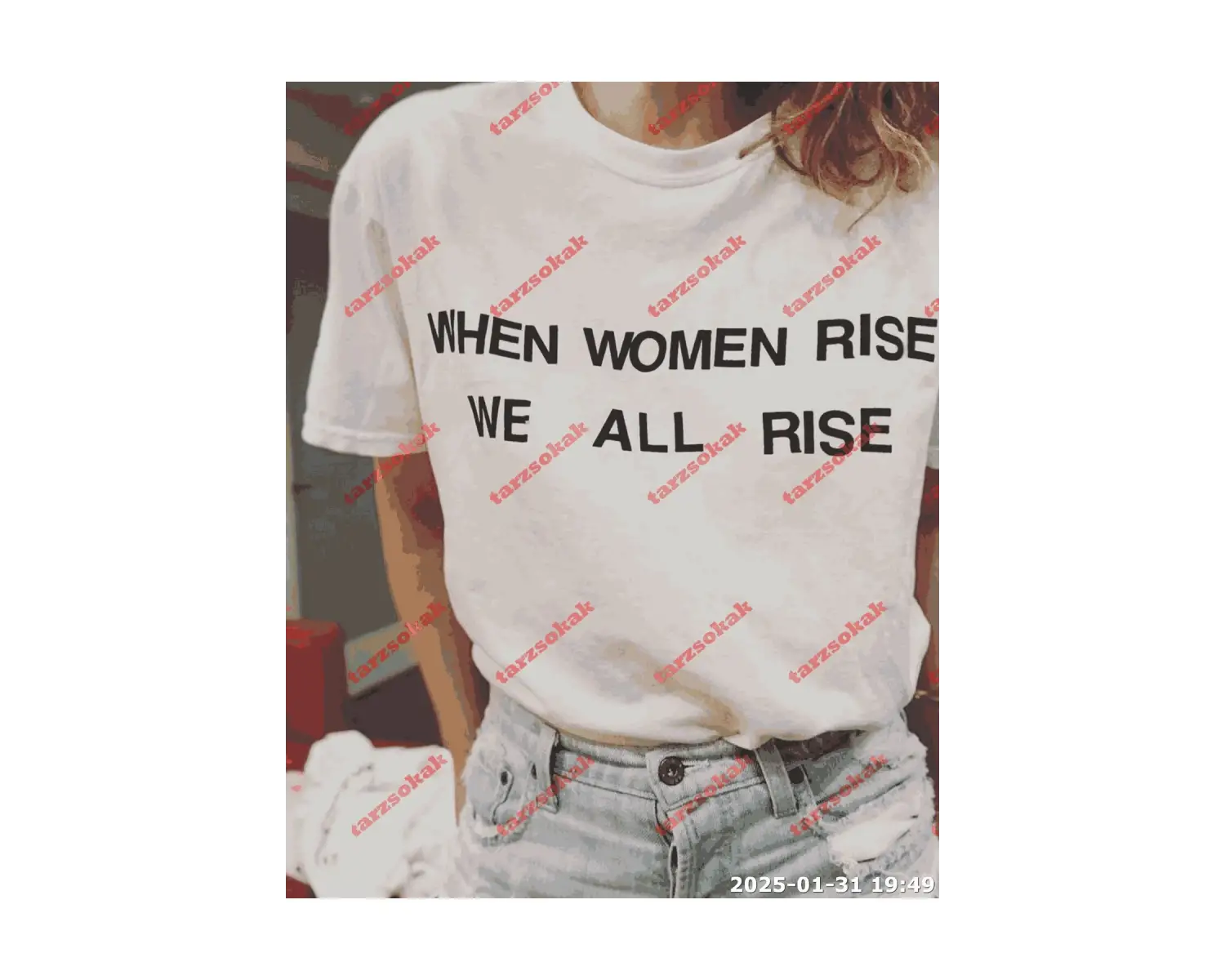 Slogan Unisex Yazılı Oversize Tshirt TWGWBR25