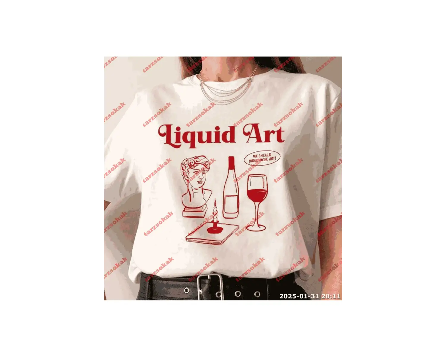 Slogan Unisex Yazılı Oversize Tshirt TWGWBR27