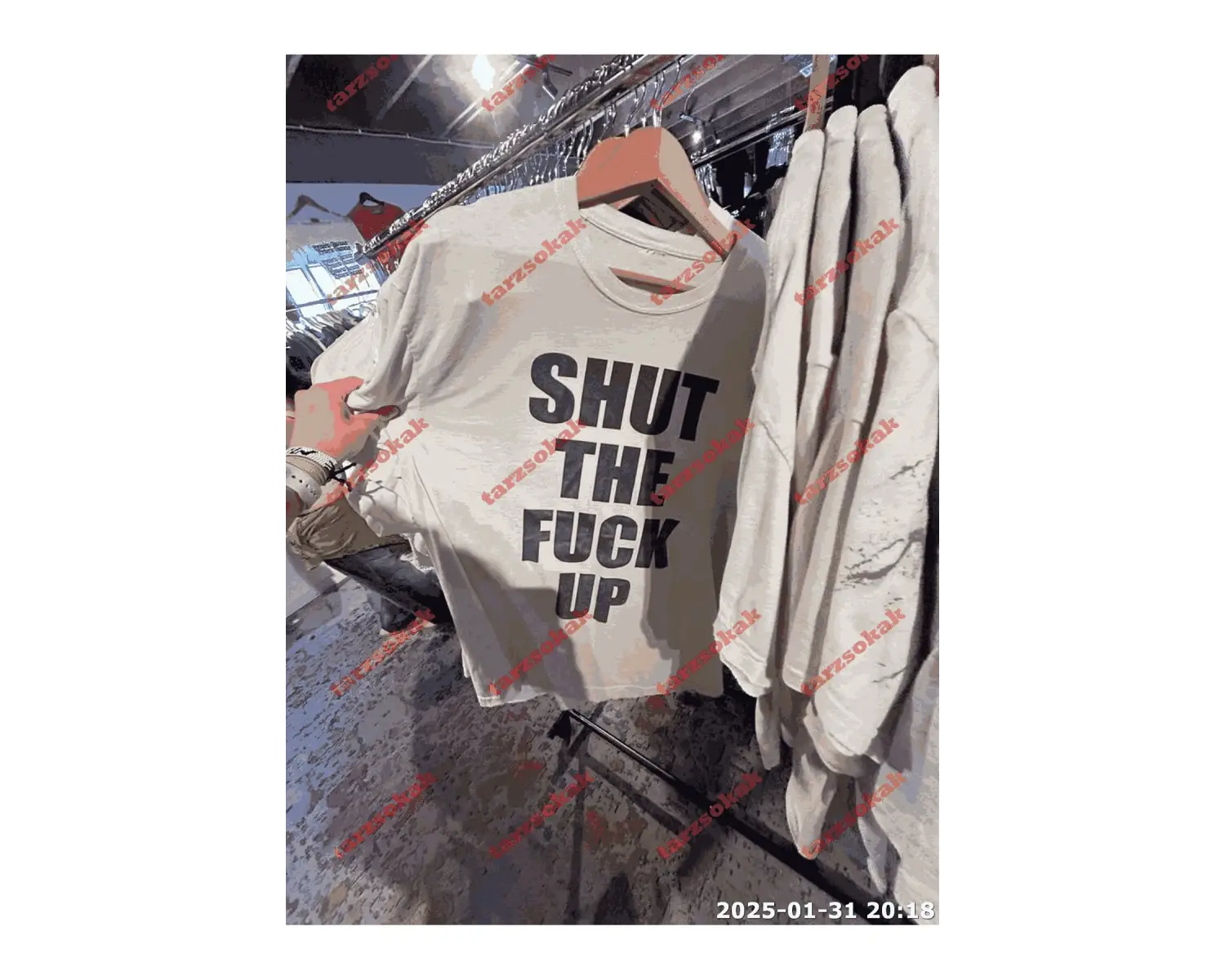 Slogan Unisex Yazılı Oversize Tshirt TWGWBR28