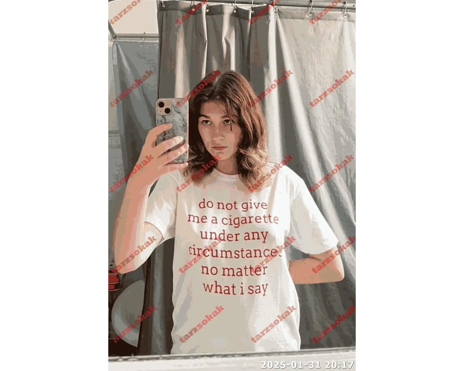 Slogan Unisex Yazılı Oversize Tshirt TWGWBR29