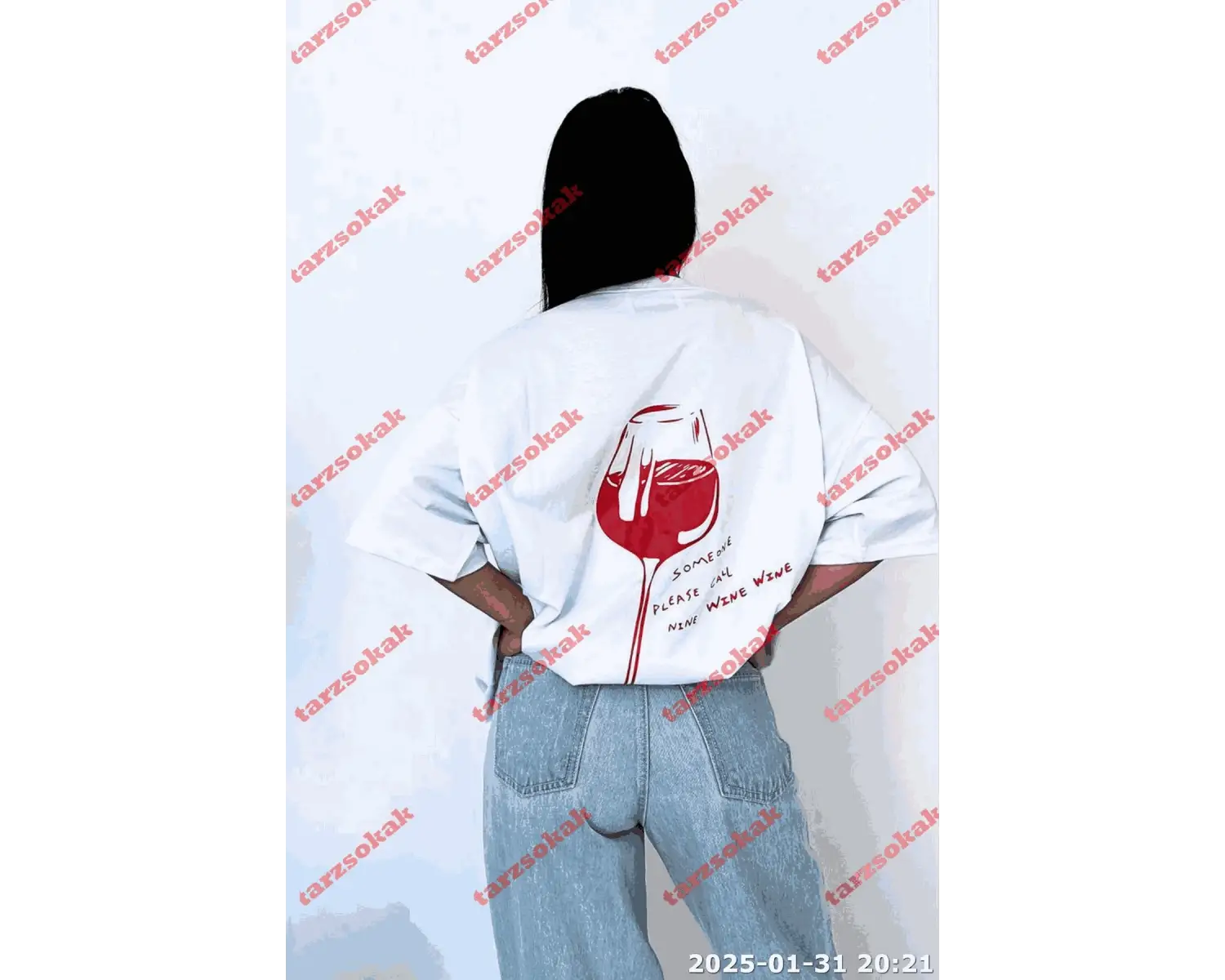 Slogan Unisex Yazılı Oversize Tshirt TWGWBR44