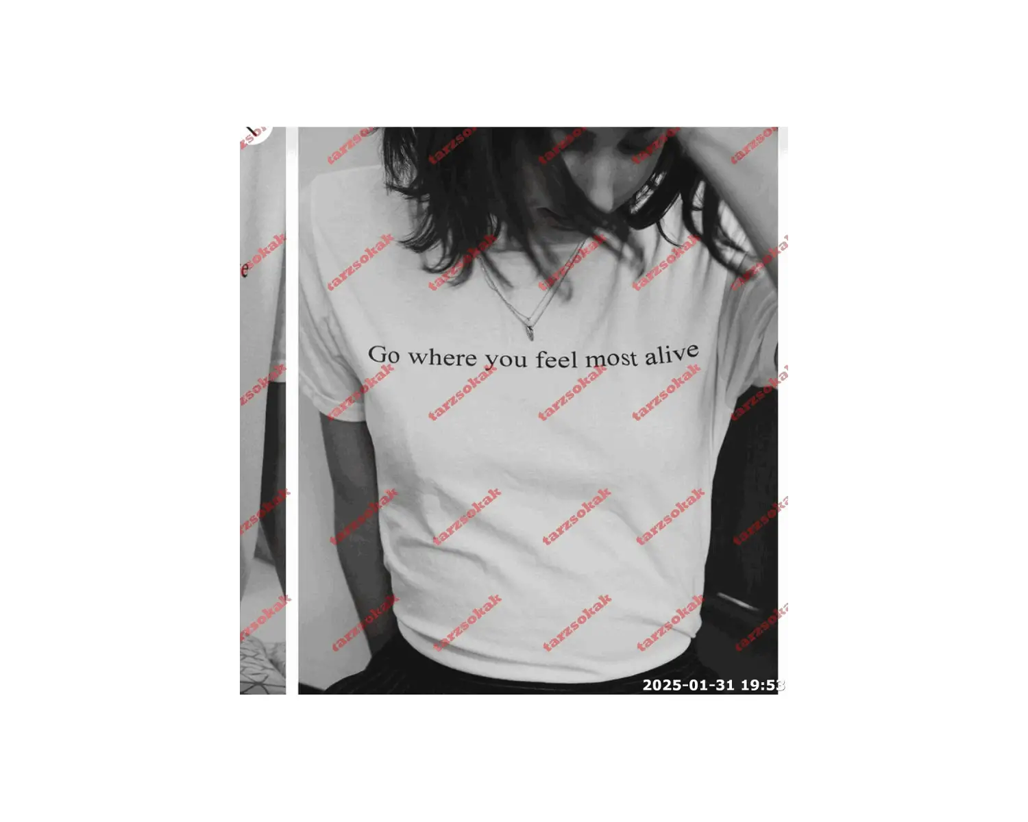 Slogan Unisex Yazılı Oversize Tshirt TWGWBR47