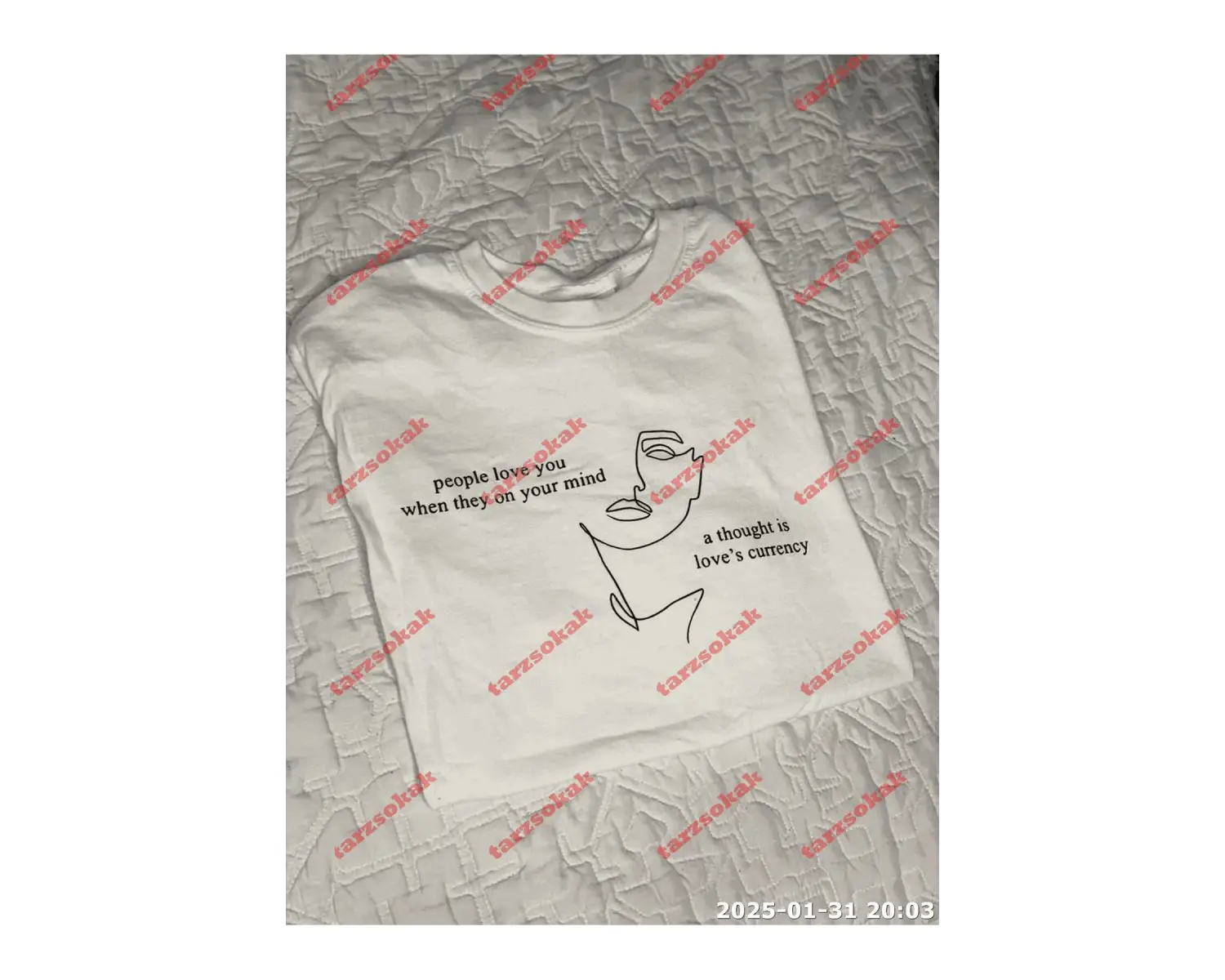 Slogan Unisex Yazılı Oversize Tshirt TWGWBR5