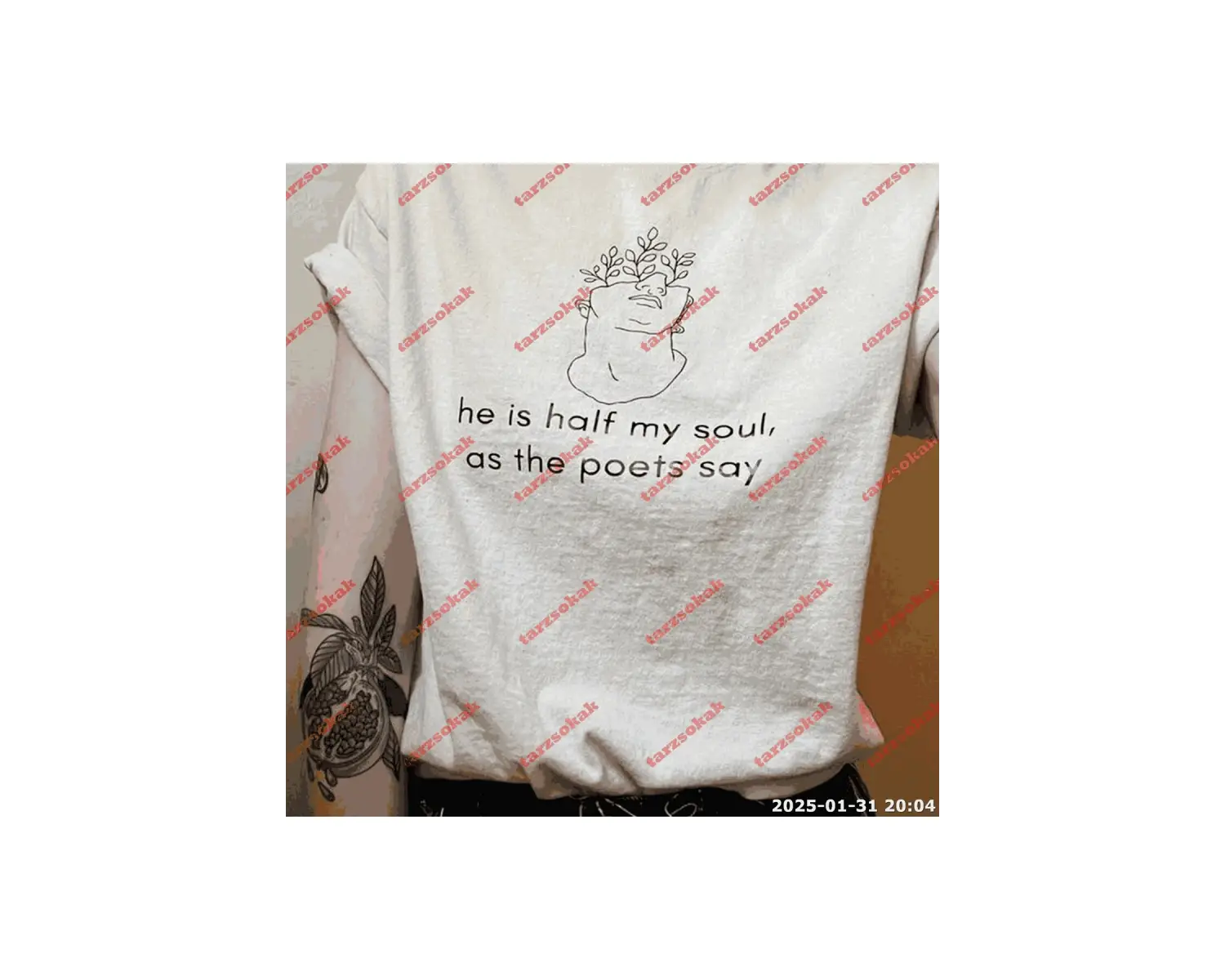 Slogan Unisex Yazılı Oversize Tshirt TWGWBR7