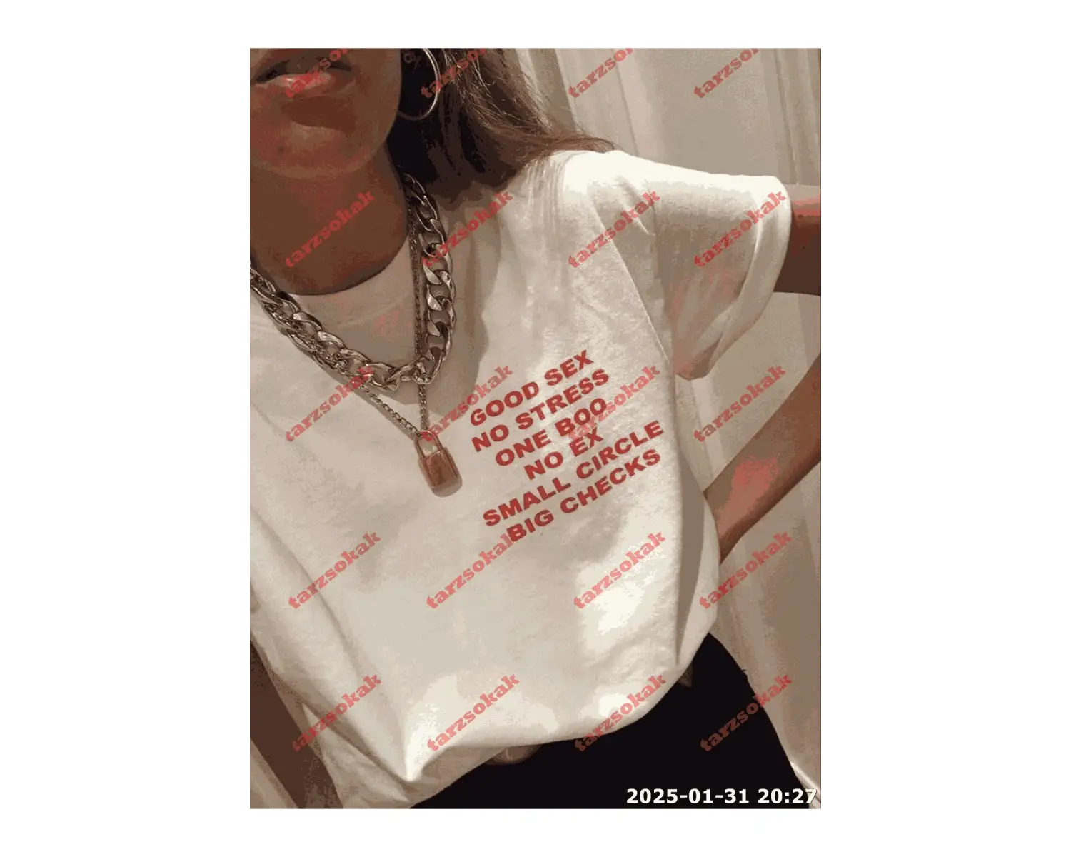 Slogan Unisex Yazılı Oversize Tshirt TWGWBR73