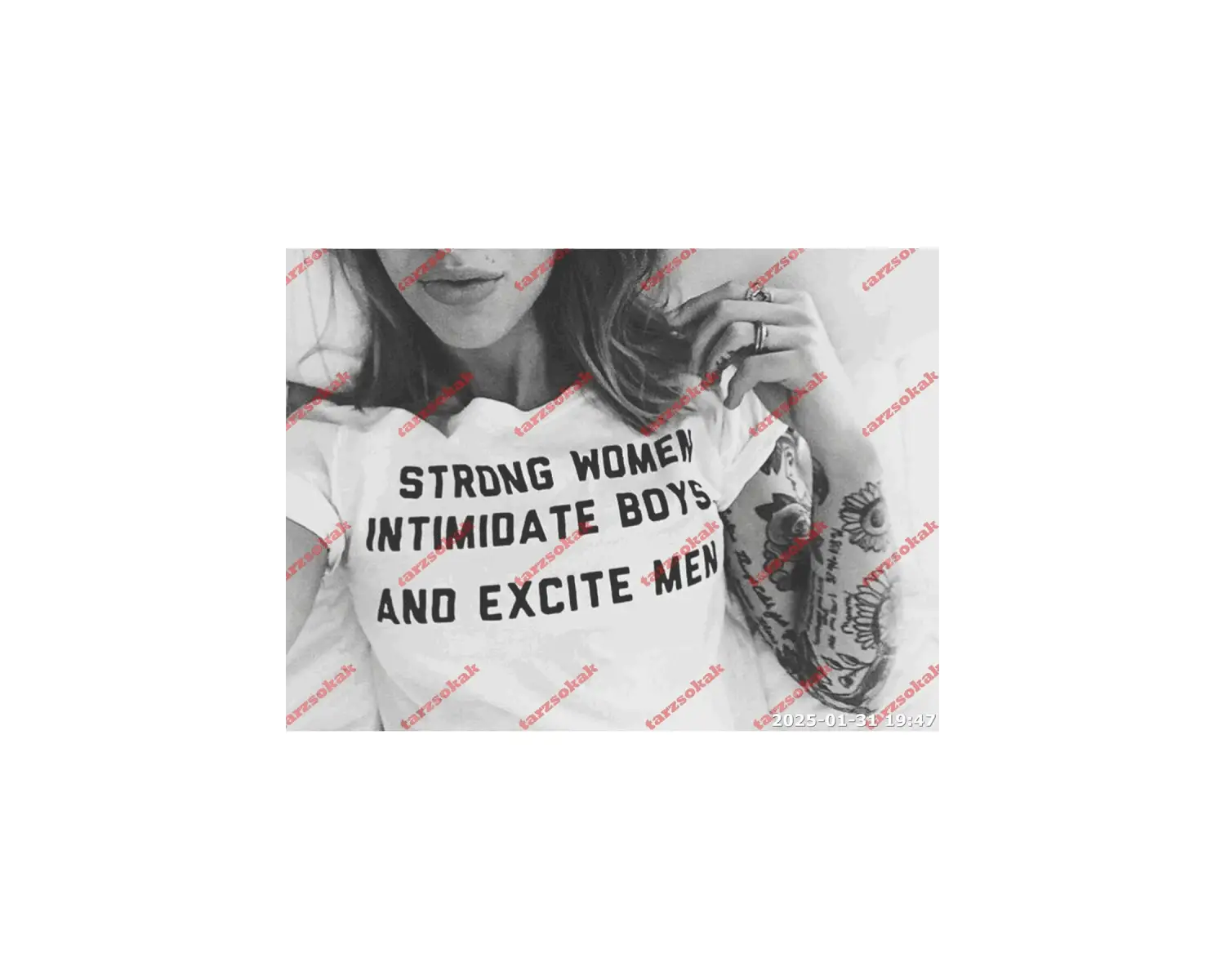 Slogan Unisex Yazılı Oversize Tshirt TWGWBR75