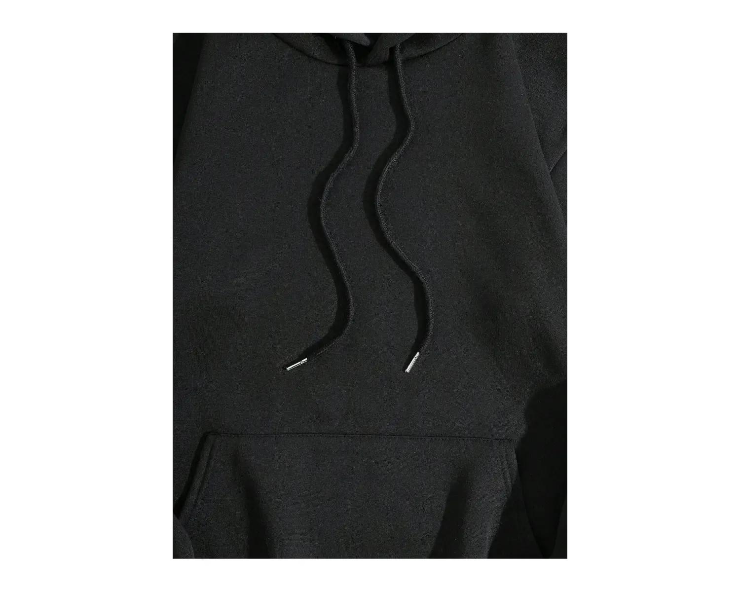 Sloganlı Grafik İpli Kapüşonlu Üst Gri