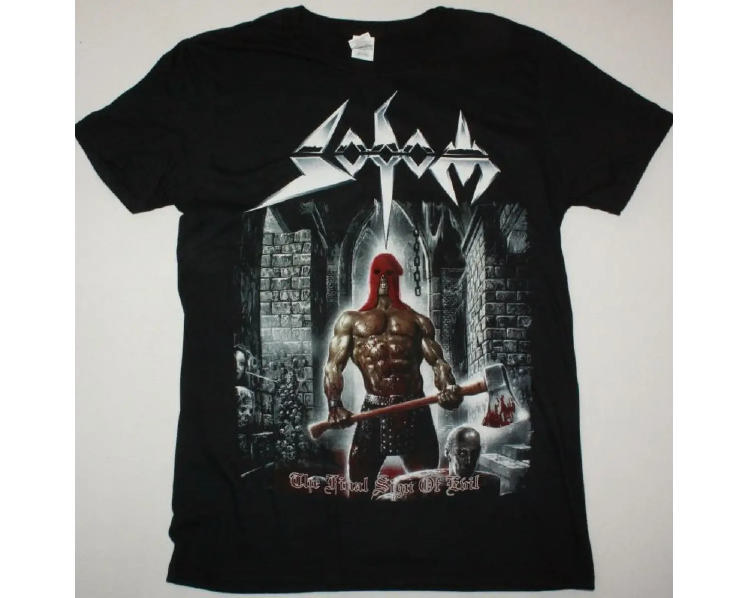 S.O.D. STORMTROOPERS OF DEATH85 WHITE NEW T-SHIRT ÖN VE ARAKA BASKILI