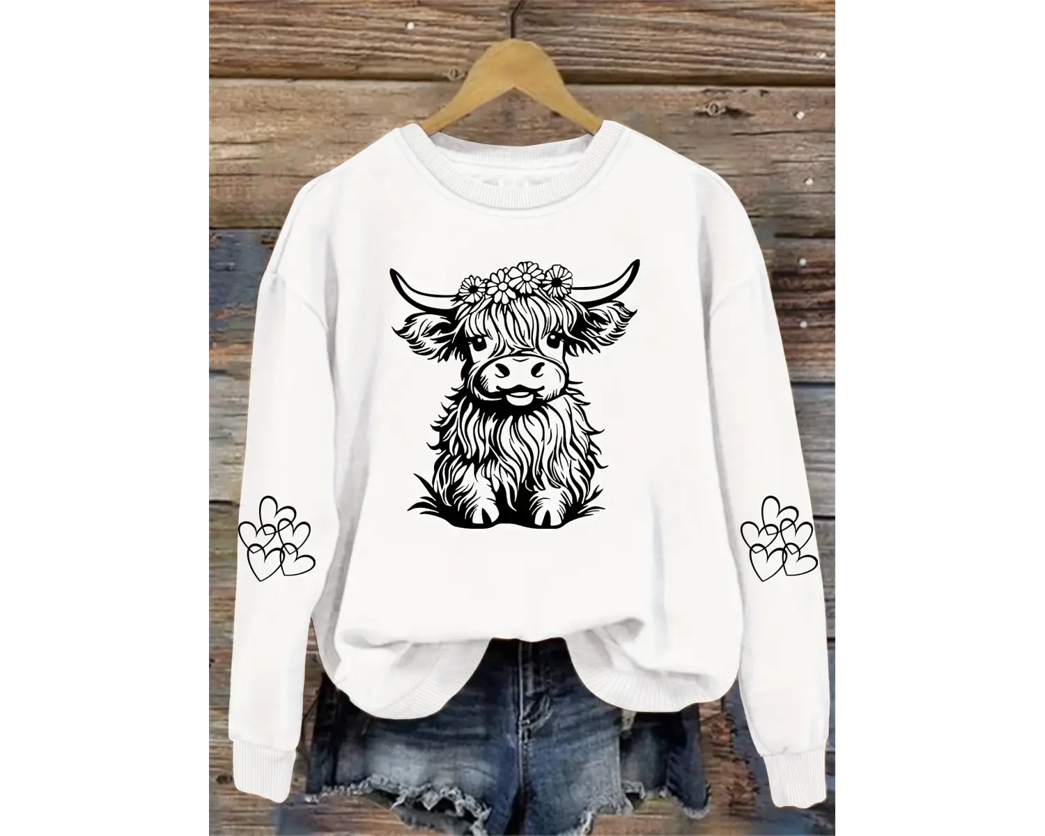 Sokak bayan kazak Kawaii karikatürler inek baskı Hoodie sıcak polar Crewneck rahat kazak sonb