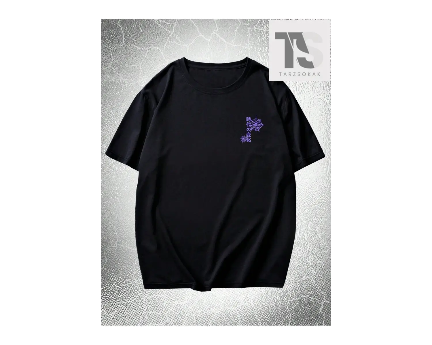 Sokak Hayatı Erkek Pamuk Mektup Araba Grafik Tişört